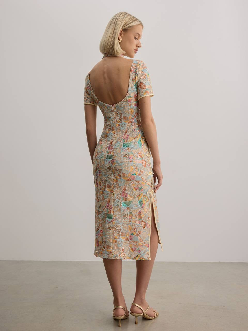 Amara Jacquard Midi Dress