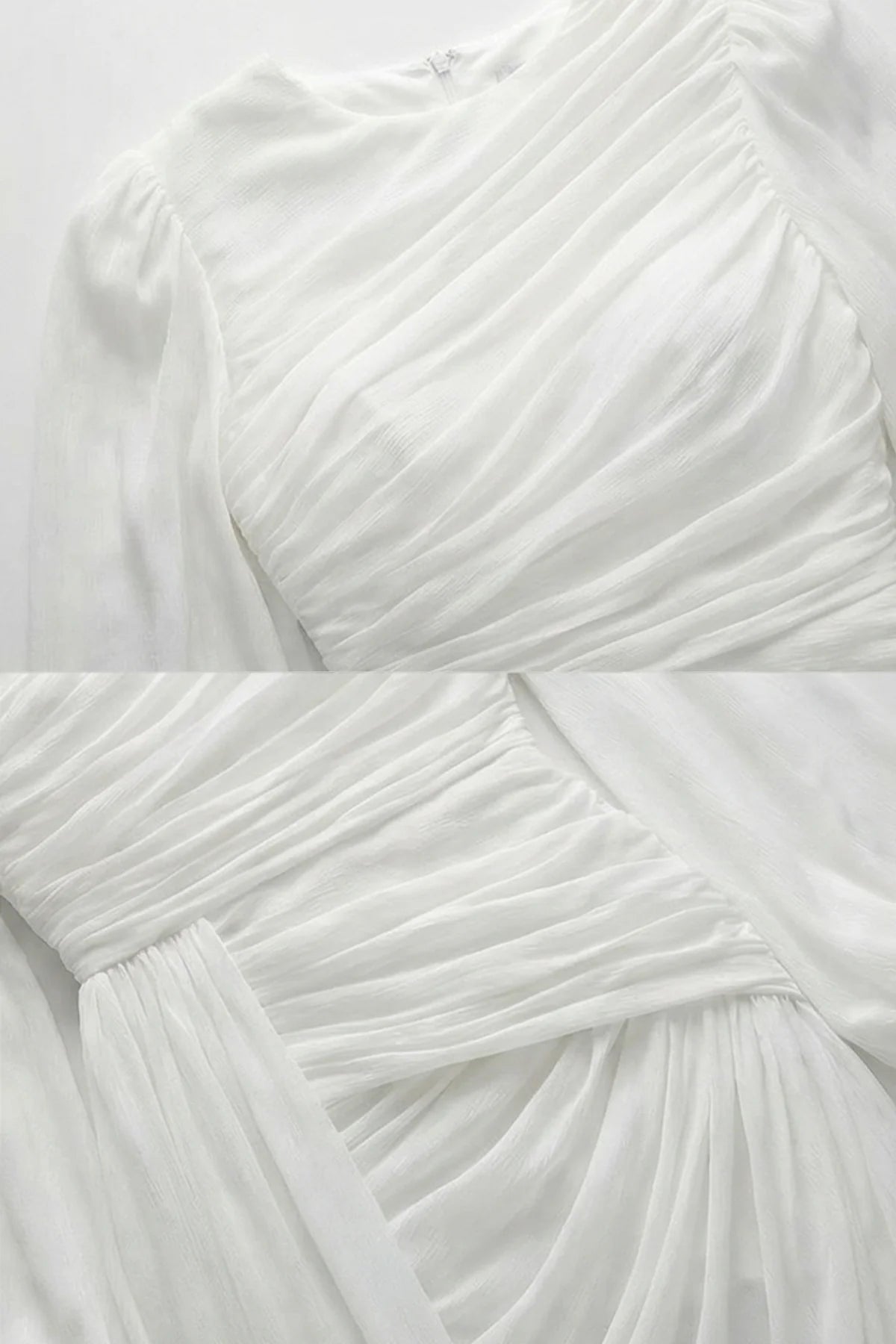 Seraphina Draped Maxi Dress White
