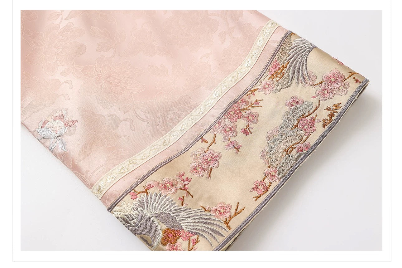 Meilin Silk Kimono Blush