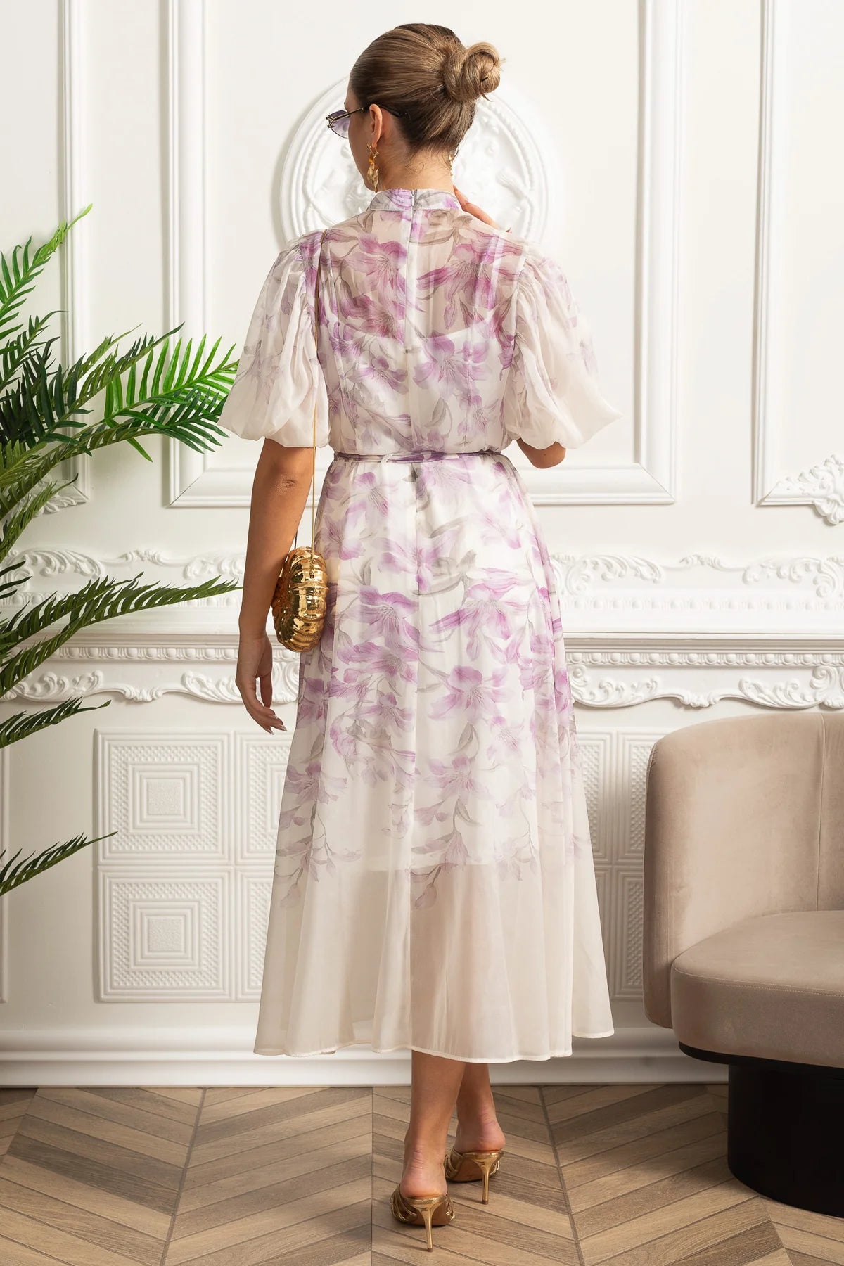 Blossom Sheer Midi Dress