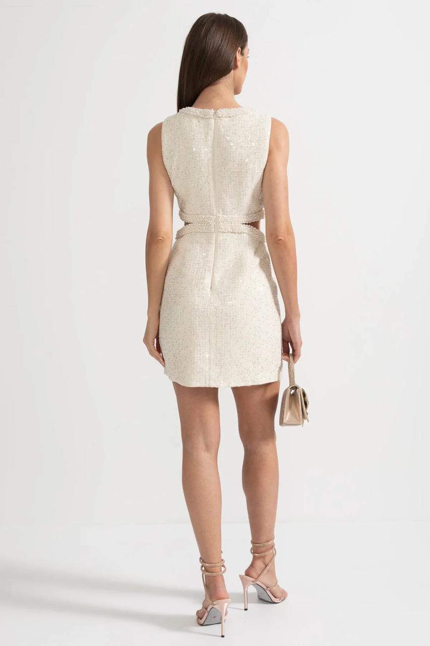 Сукня «Міні з вирізом кольору слонової кістки»