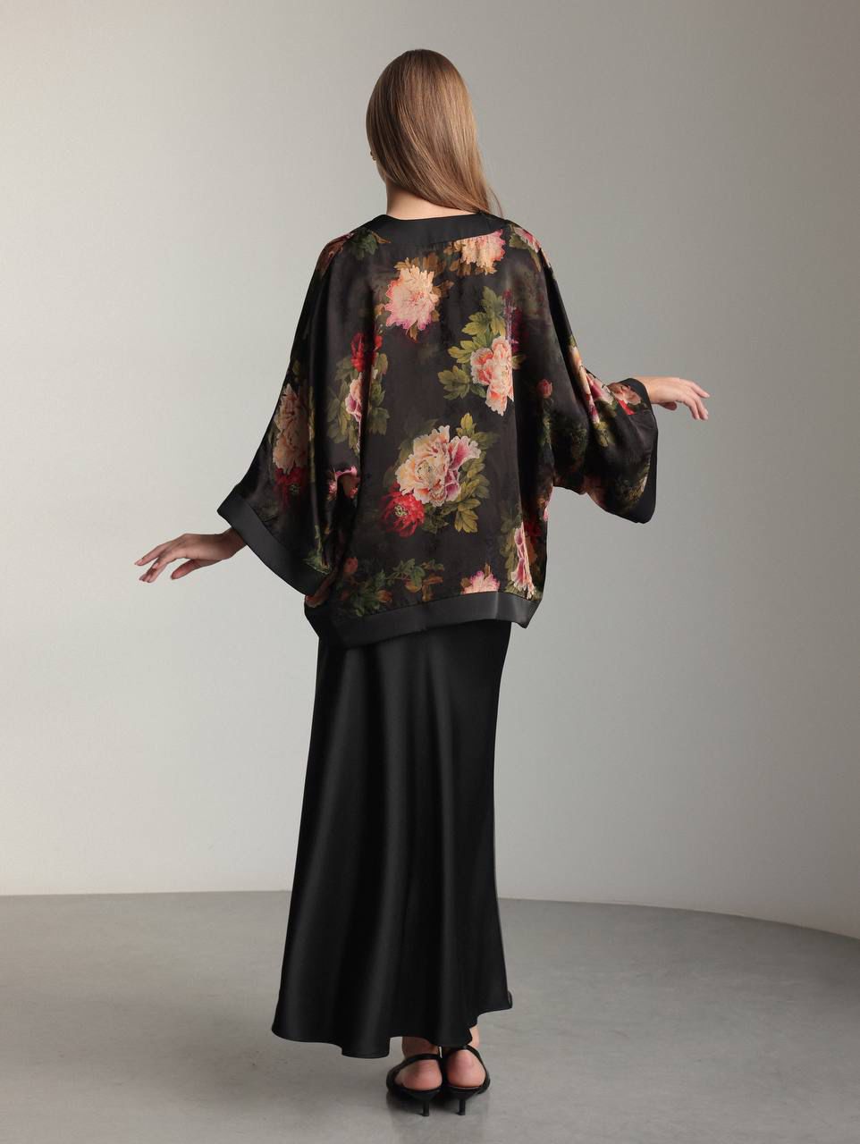 كيمونو شيفون مزهر