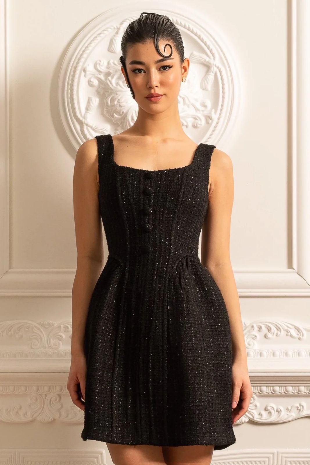 Elara Mini Dress Black