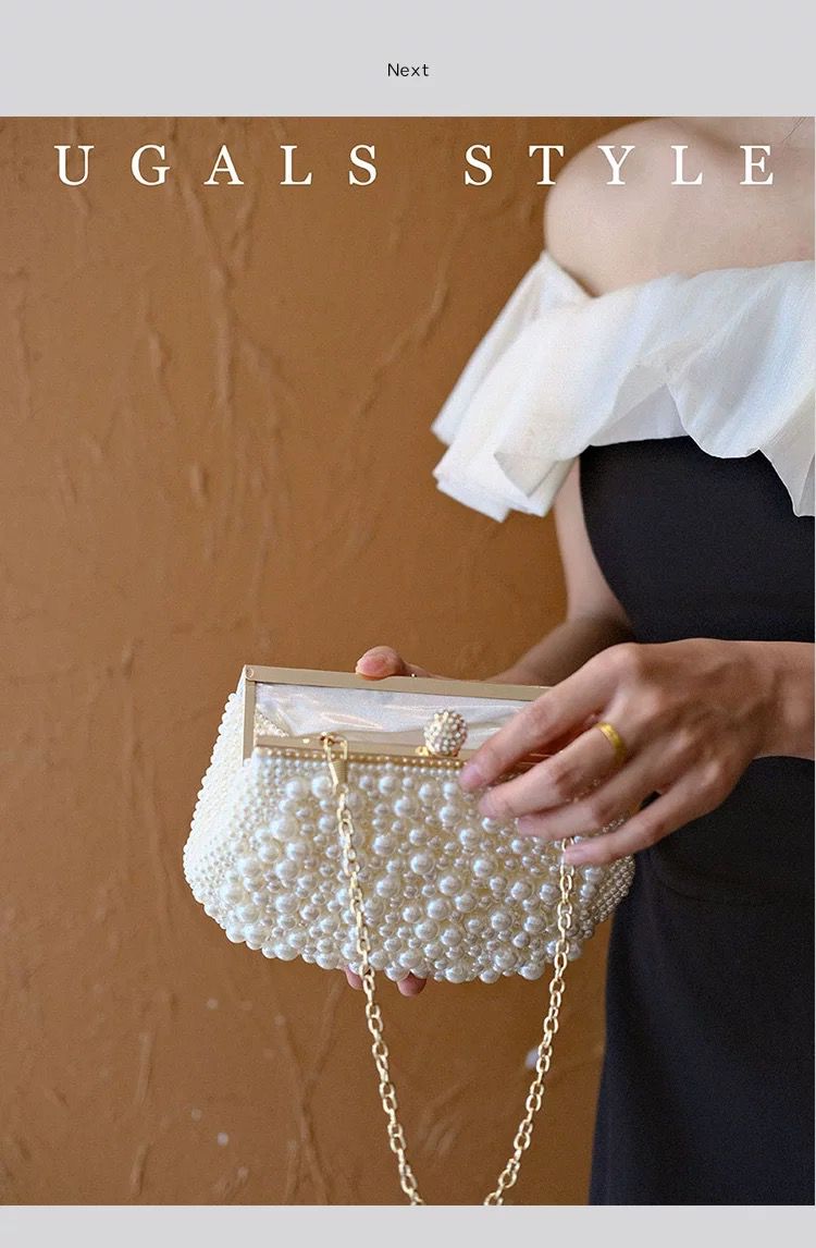 حقيبة يد فقاعية لؤلؤية من يوغالز