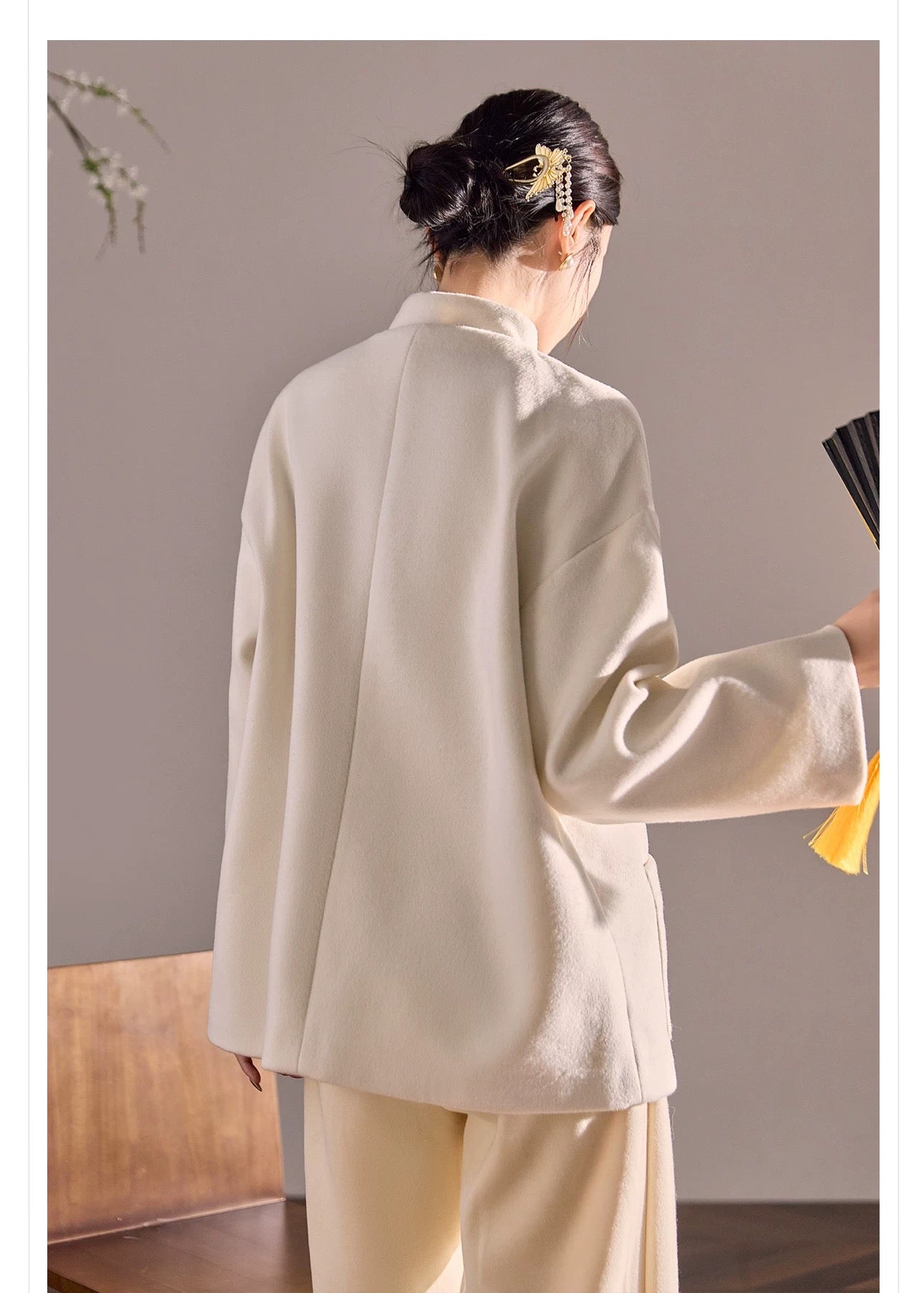 Serenelle Coat Ivory