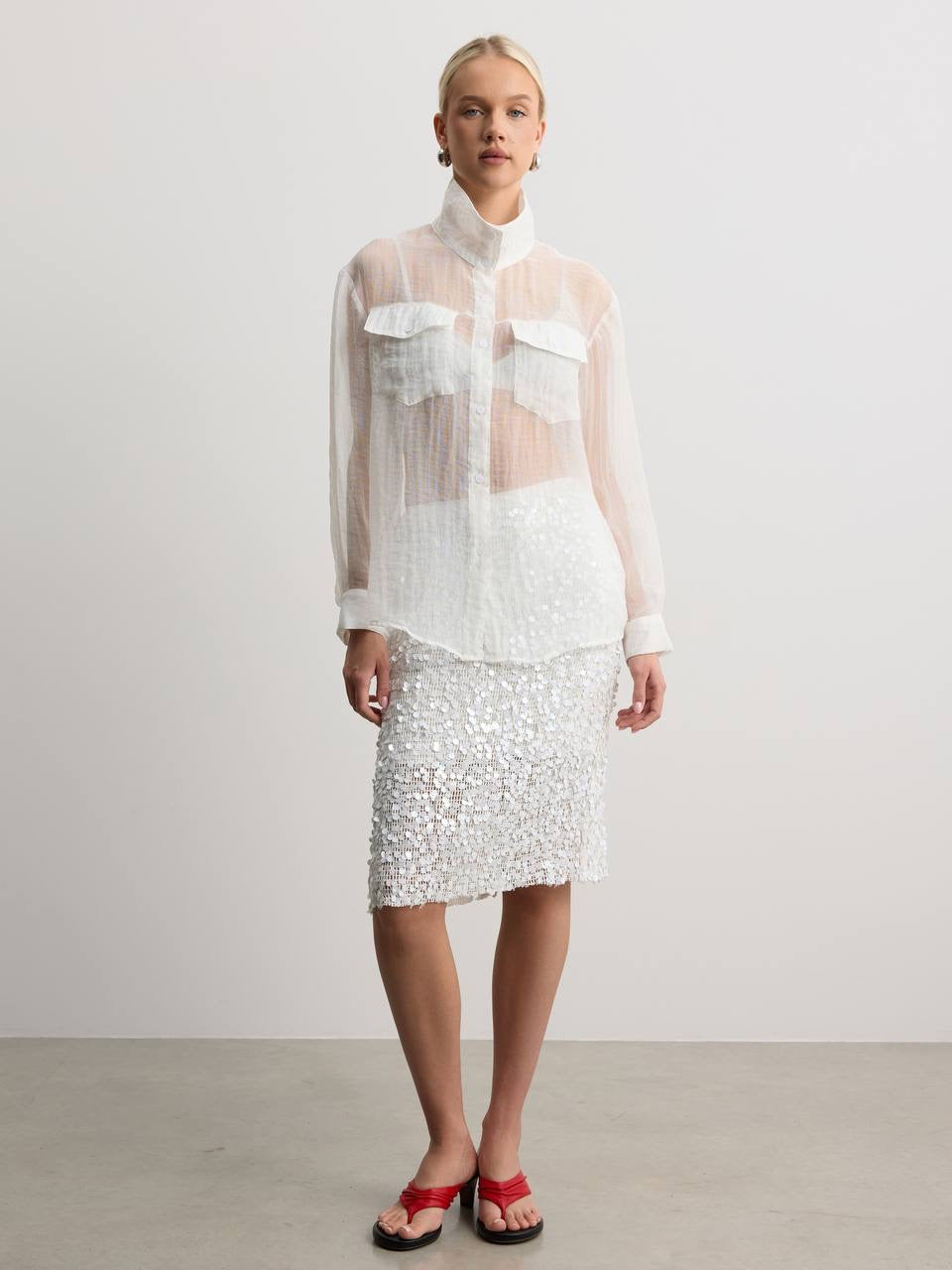 Lumière Sequin Midi Skirt