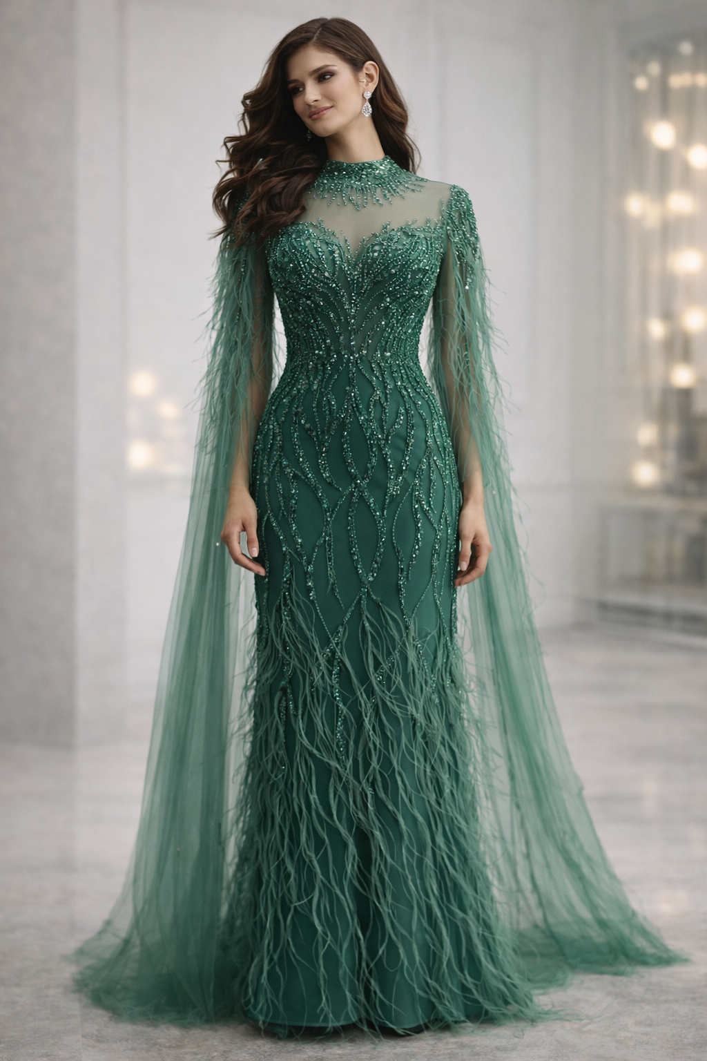 Aaliyah Emerald Gown