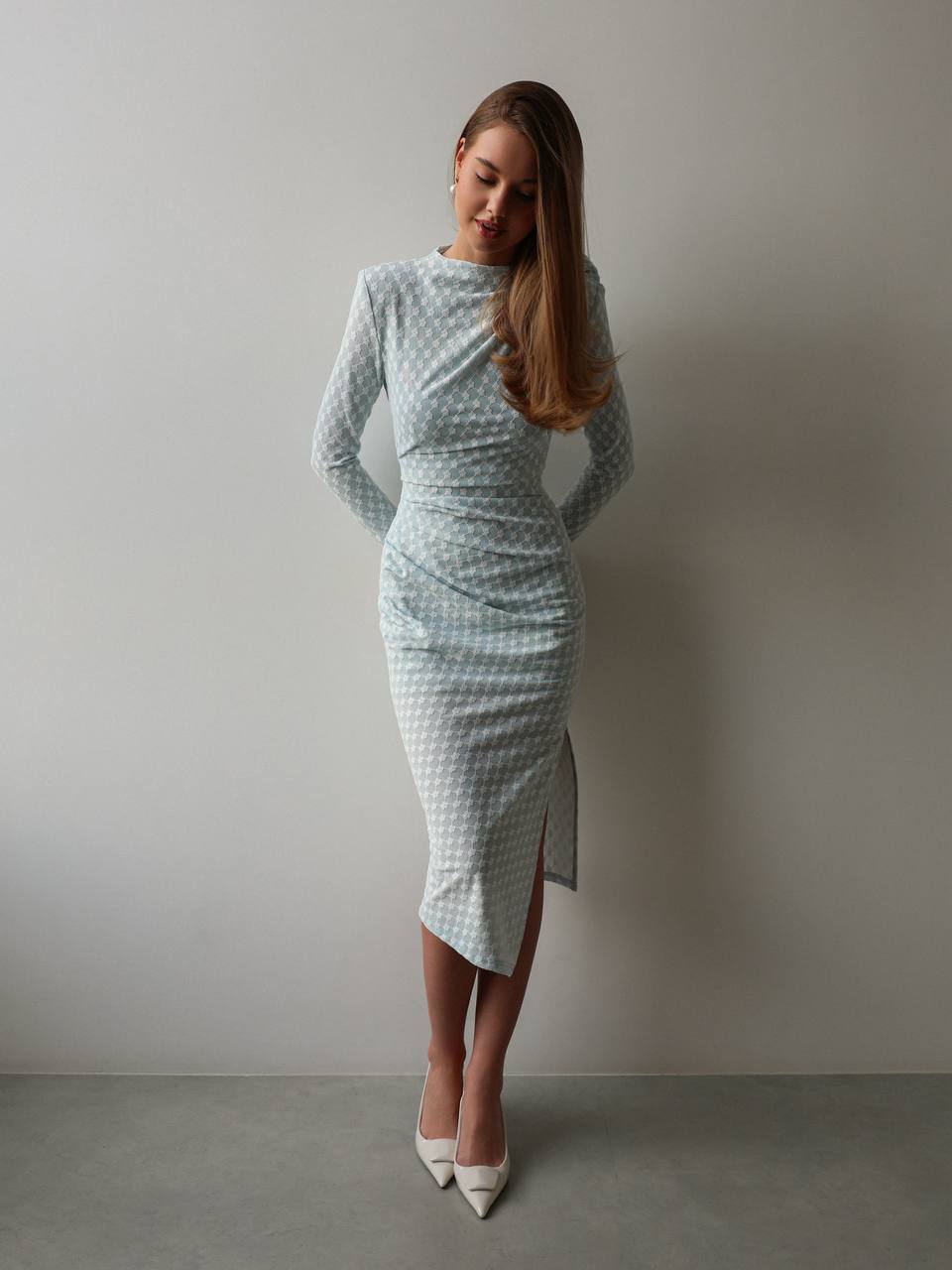 Jacquard Midi Dress