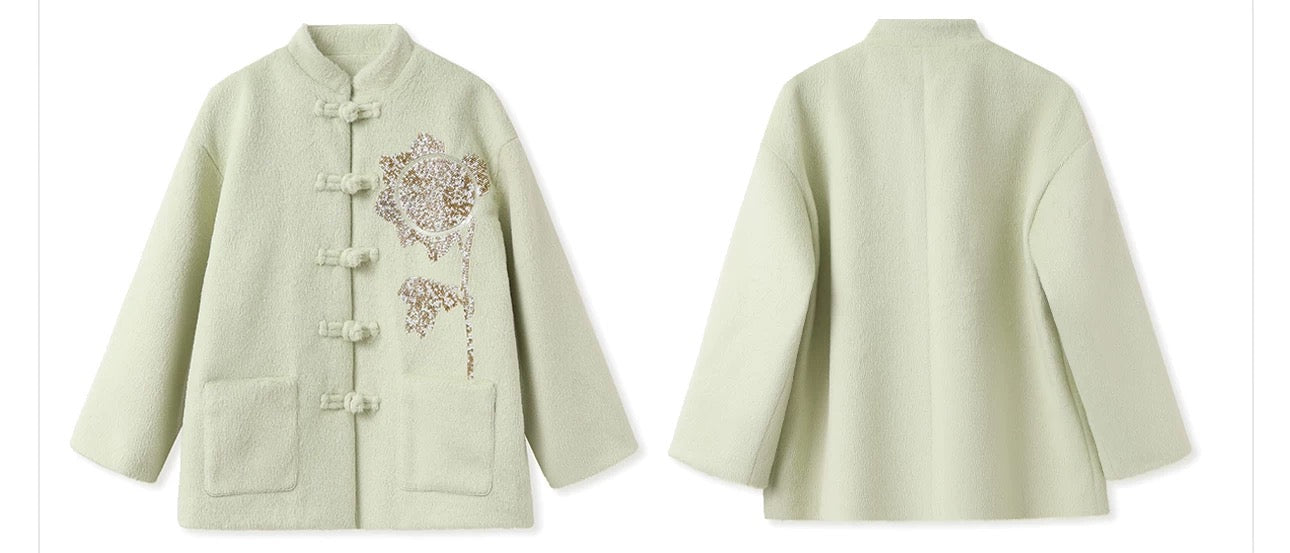 Serenelle Pistachio Coat