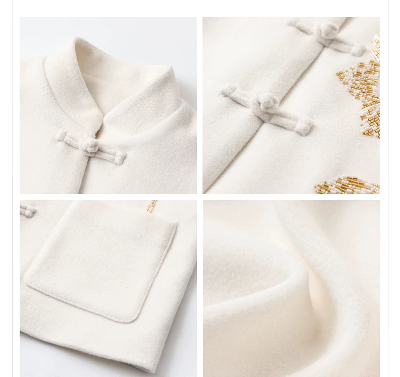 Serenelle Coat Ivory