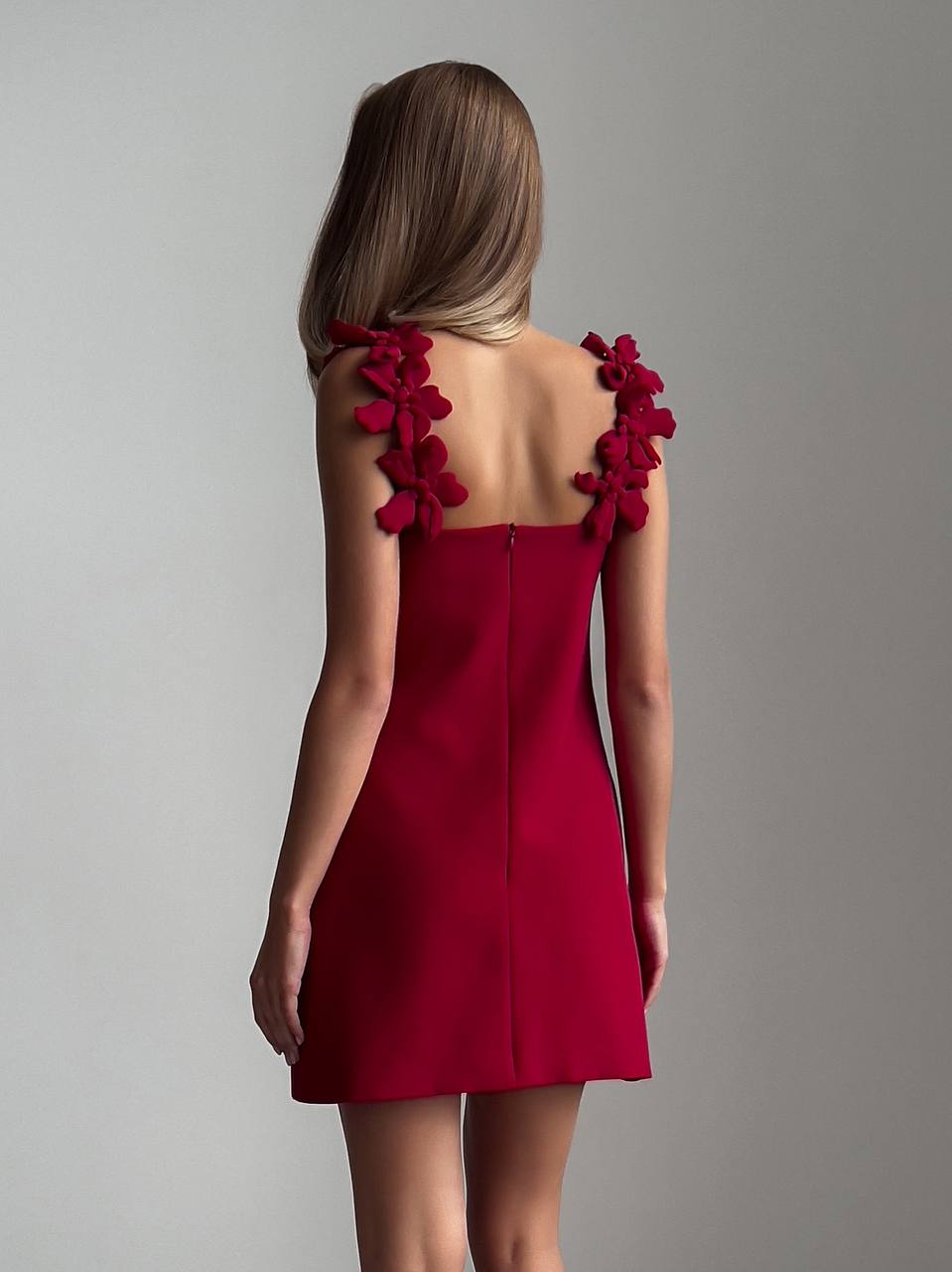 Camellia Floral Strap Mini Dress