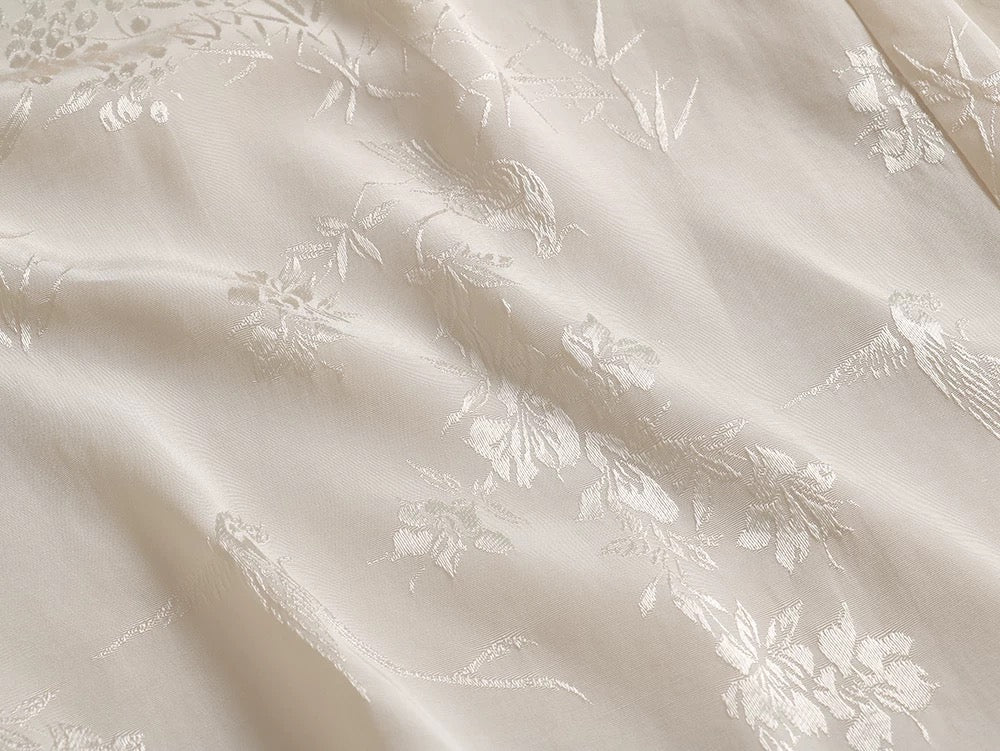 Amani Silk Kimono Set Ivory