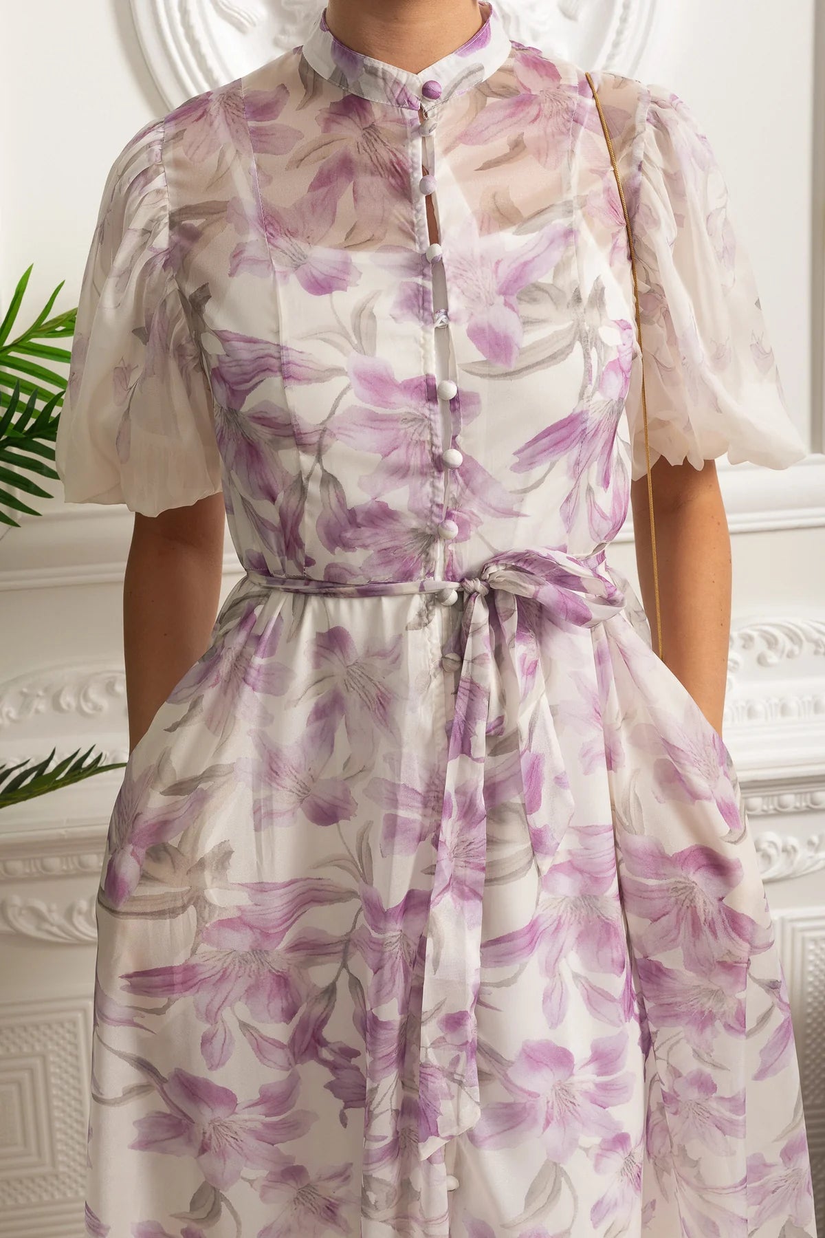 Blossom Sheer Midi Dress