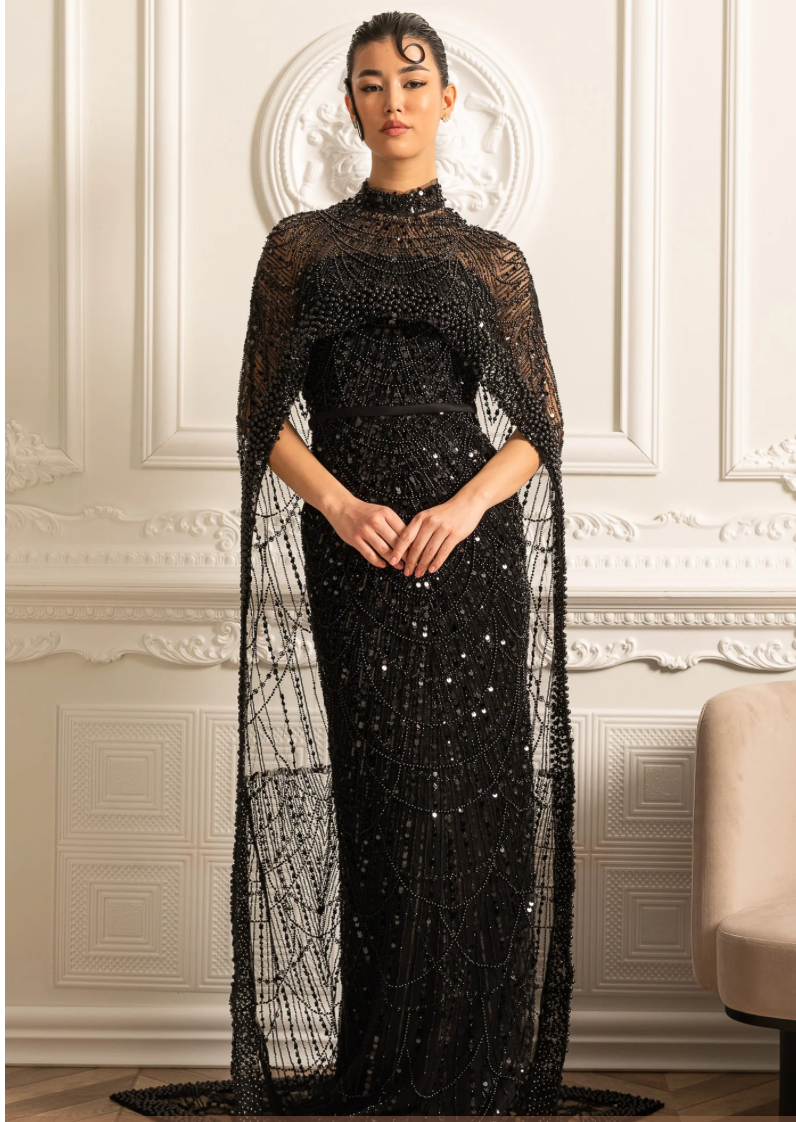 Dress "Celestial Grace" – Black