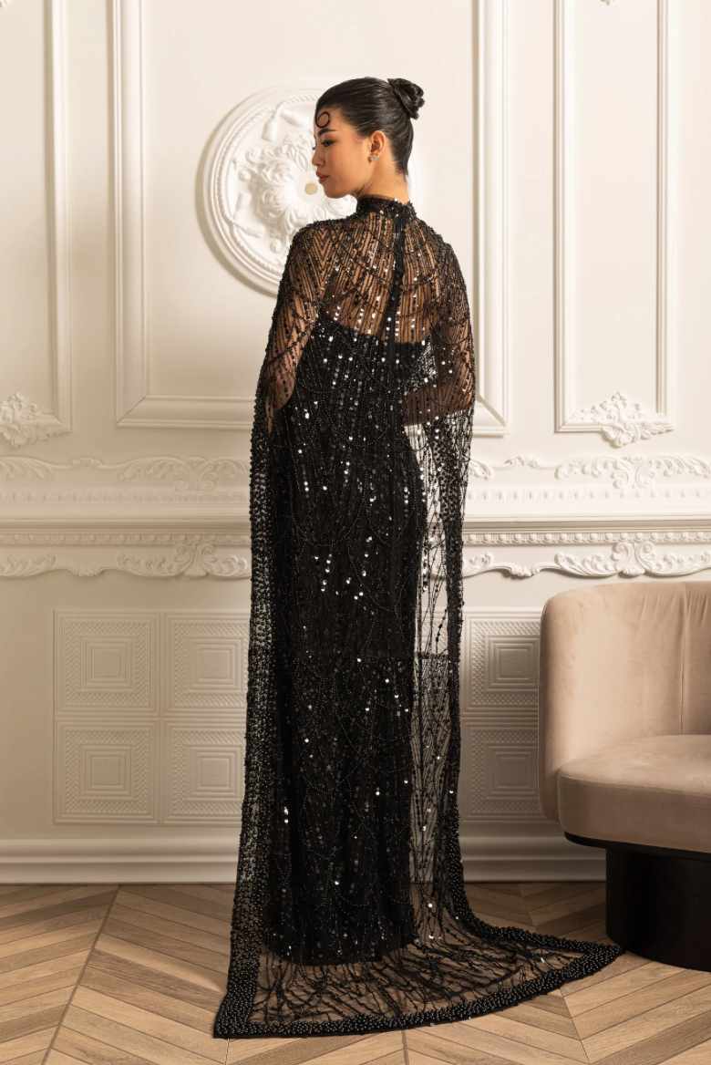 Dress "Celestial Grace" – Black