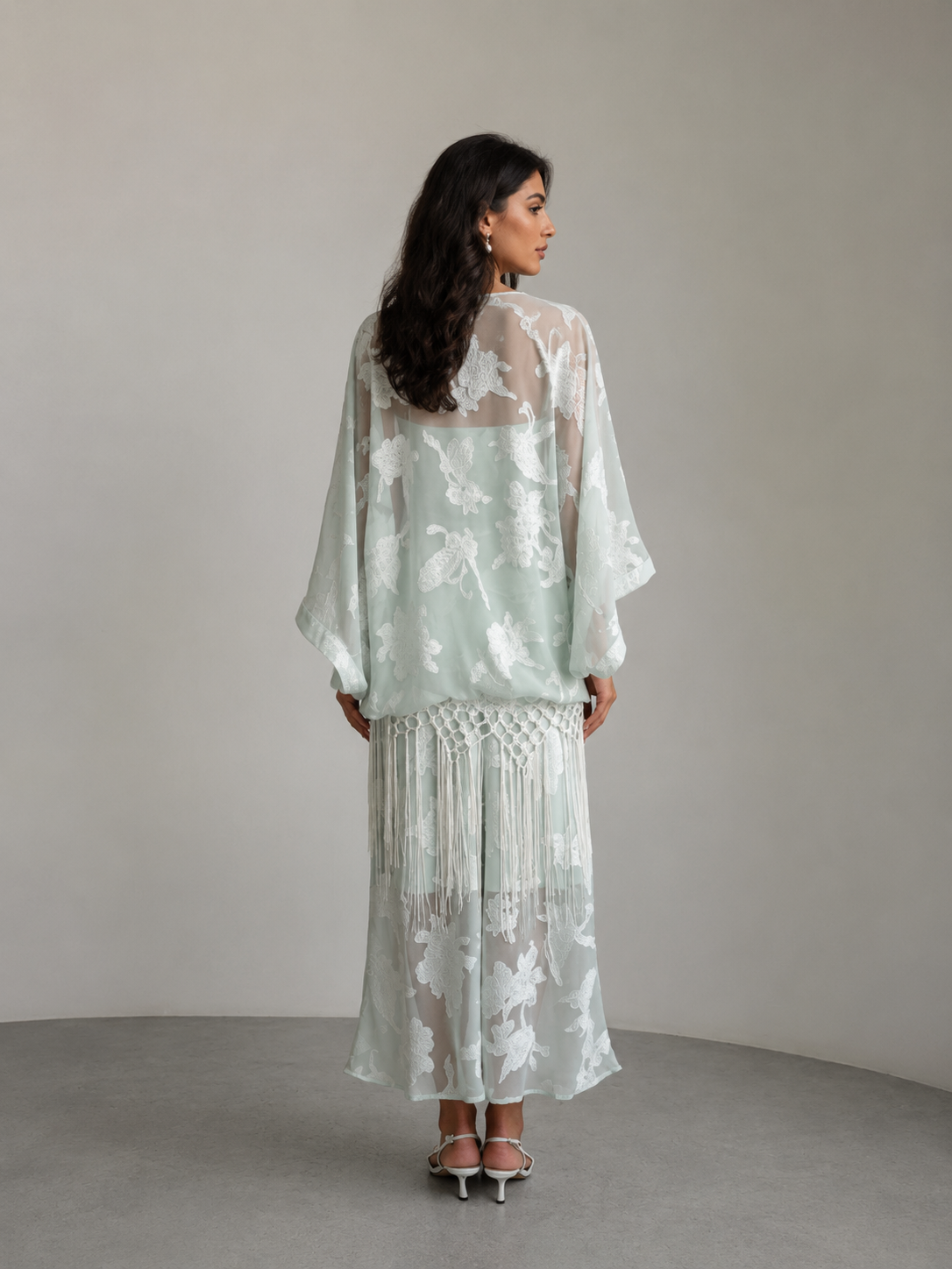 Lina Kimono Mist Blue