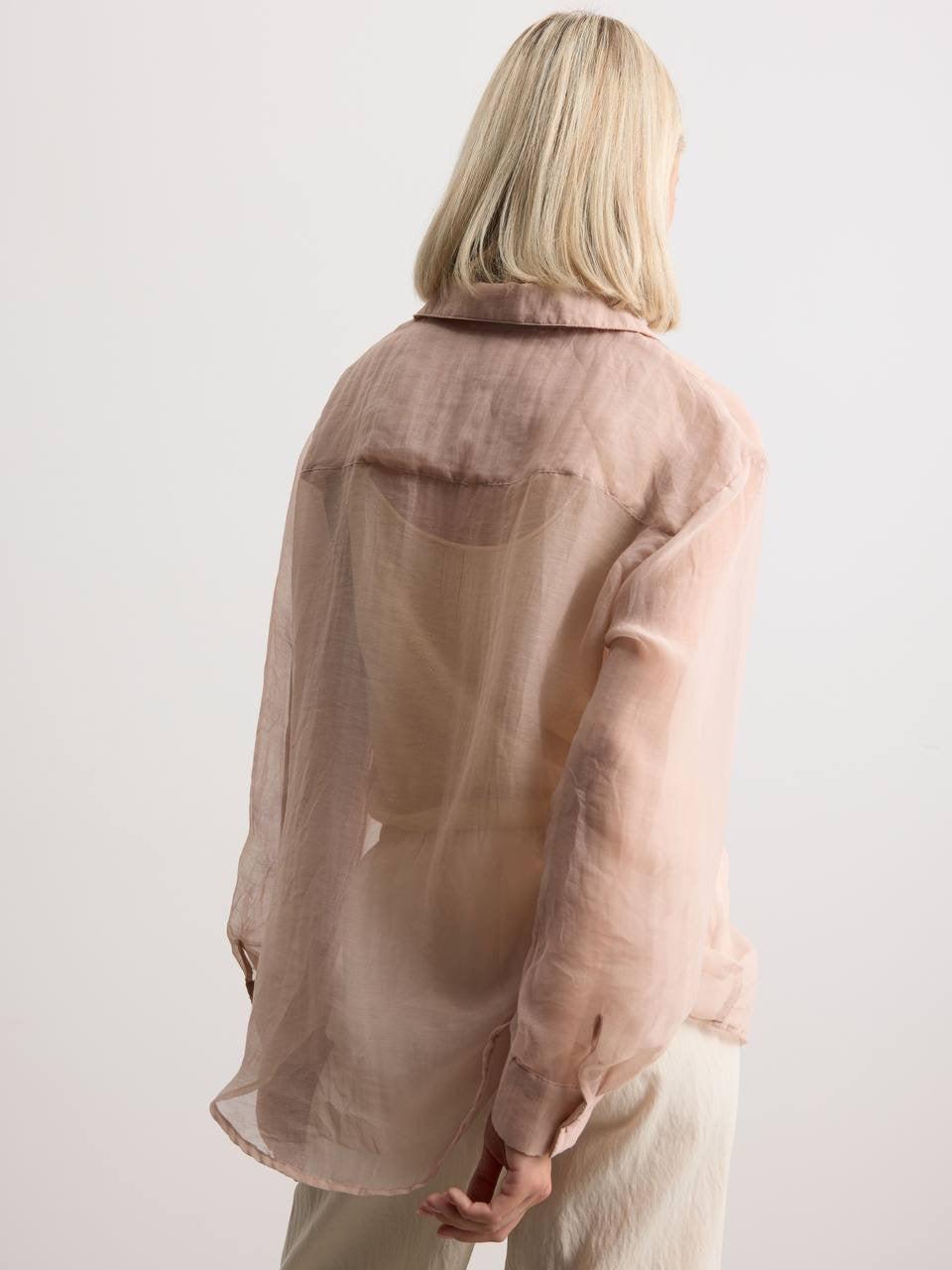 Celeste Organza Blouse Pink