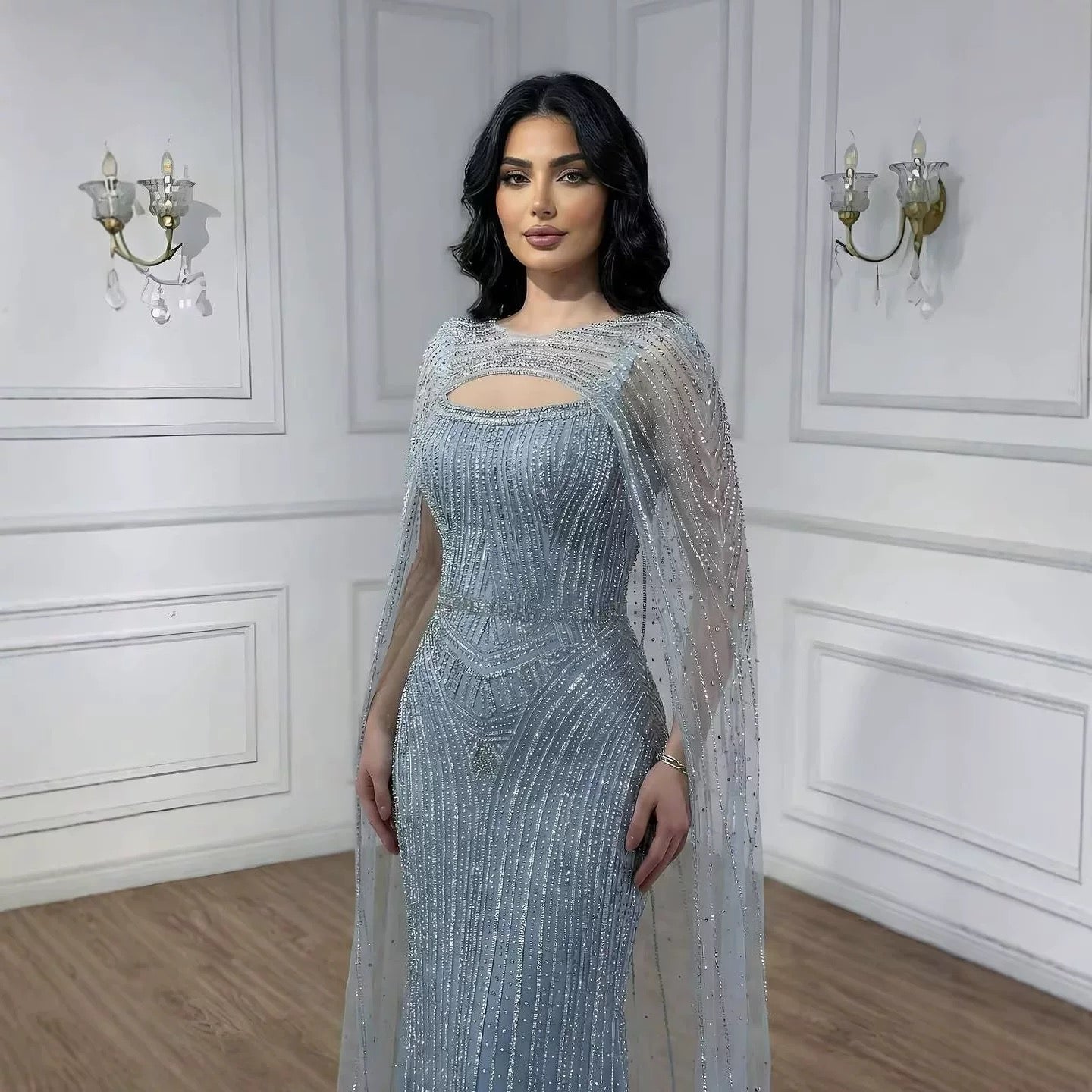 Auriele Blue Evening Gown