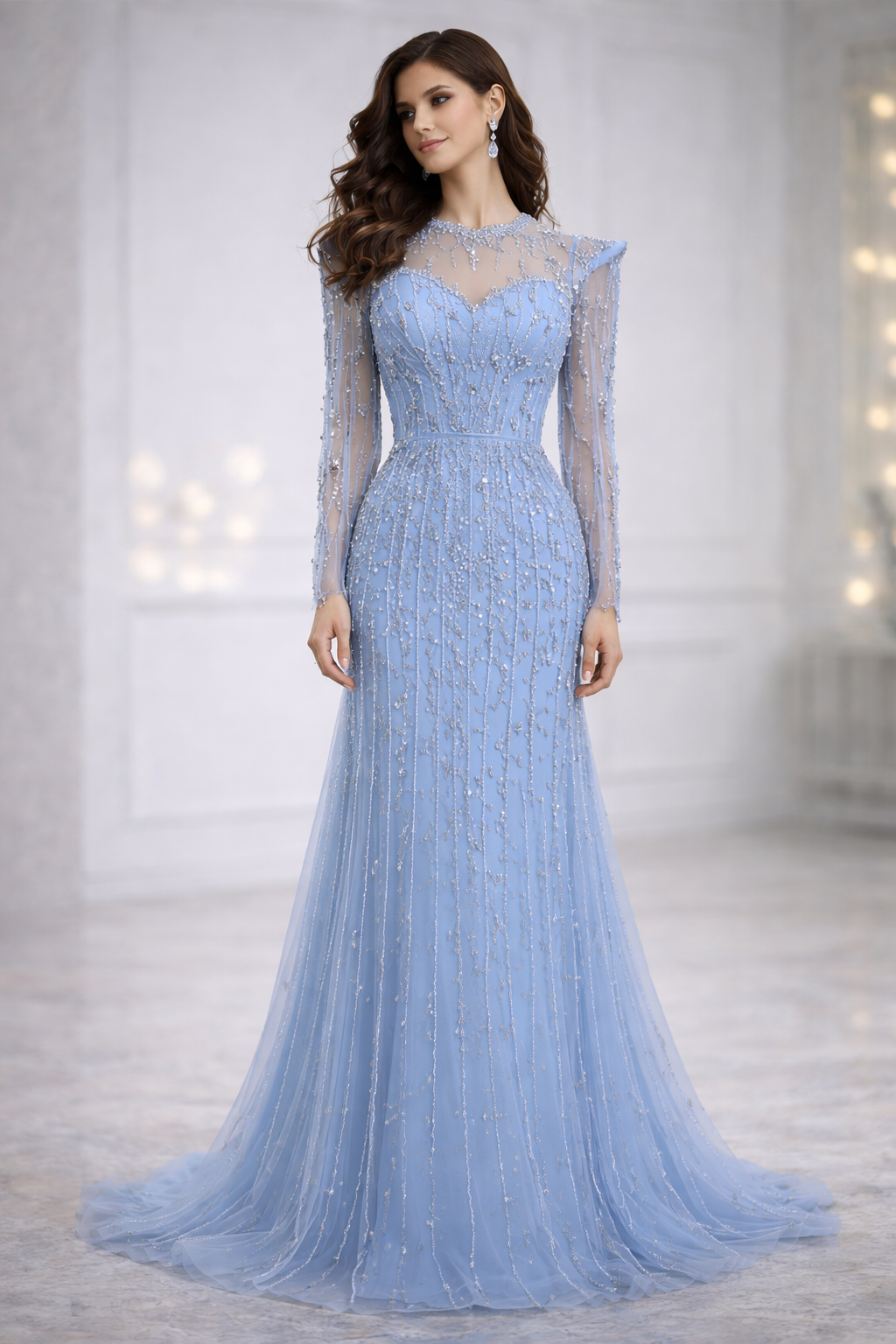 Elara Blue Gown