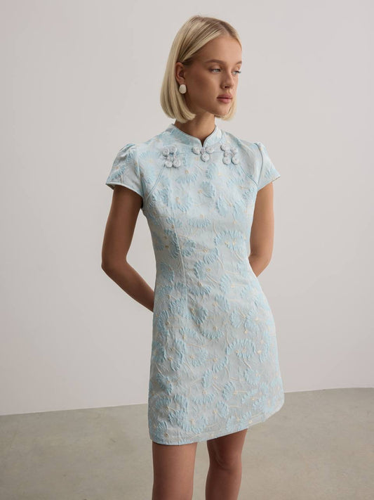 Aurelia Jacquard Mini Dress