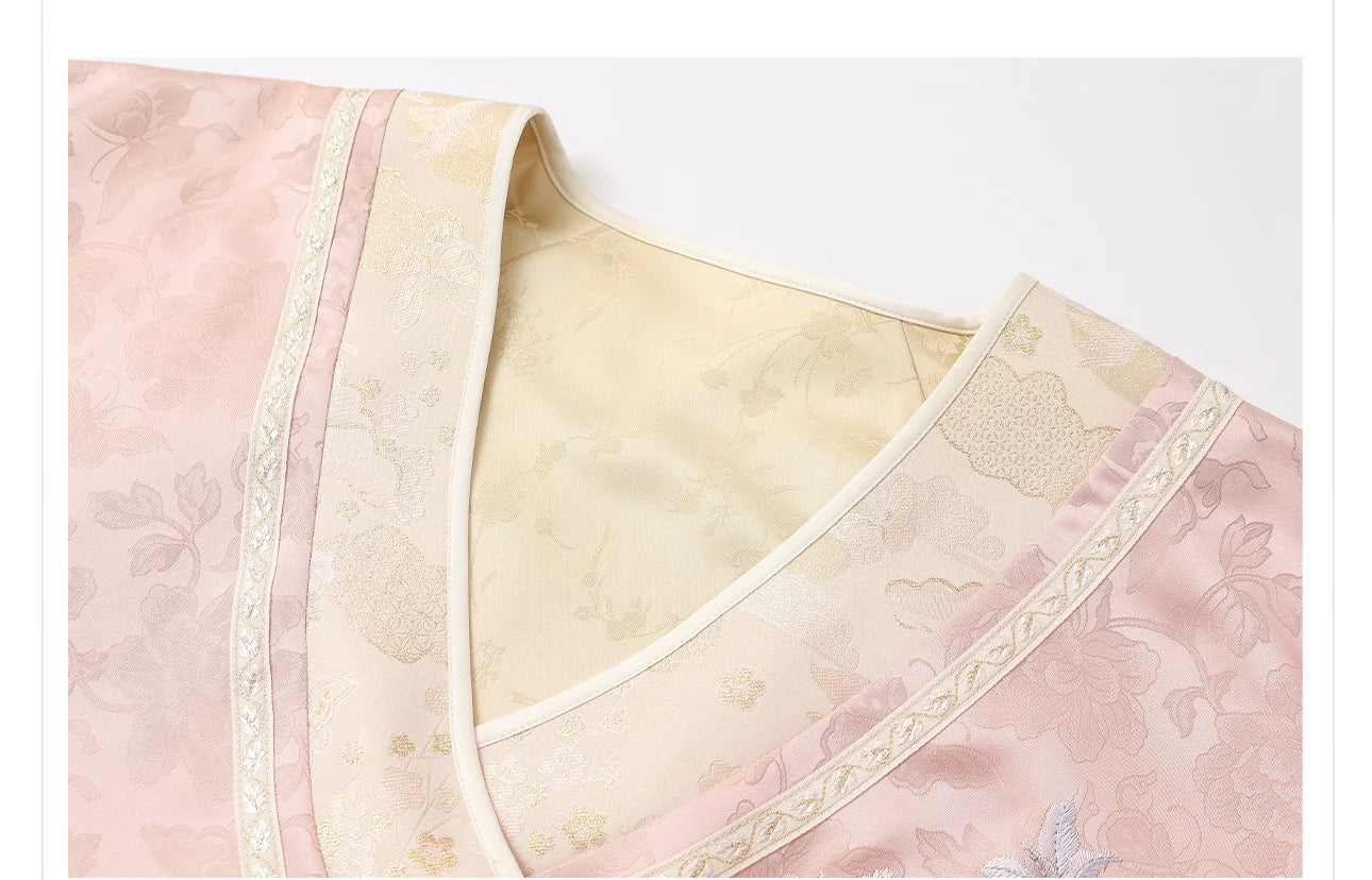 Meilin Silk Kimono Blush