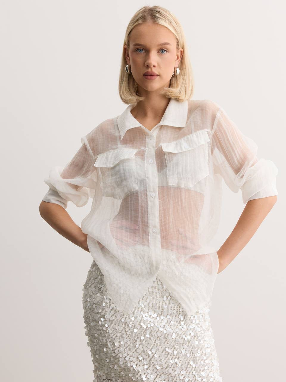 Lumière Sequin Midi Skirt