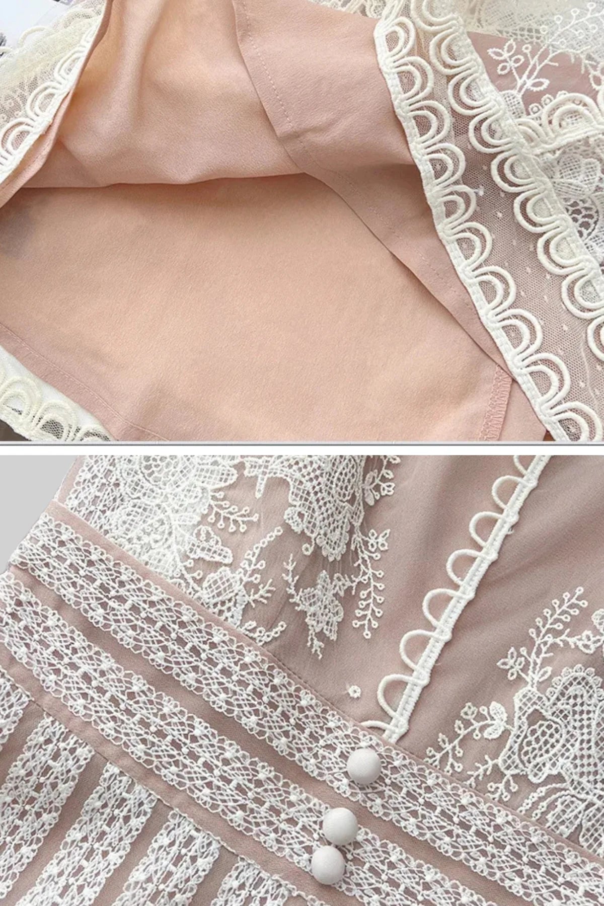 Elari Ivory Lace Mini Dress