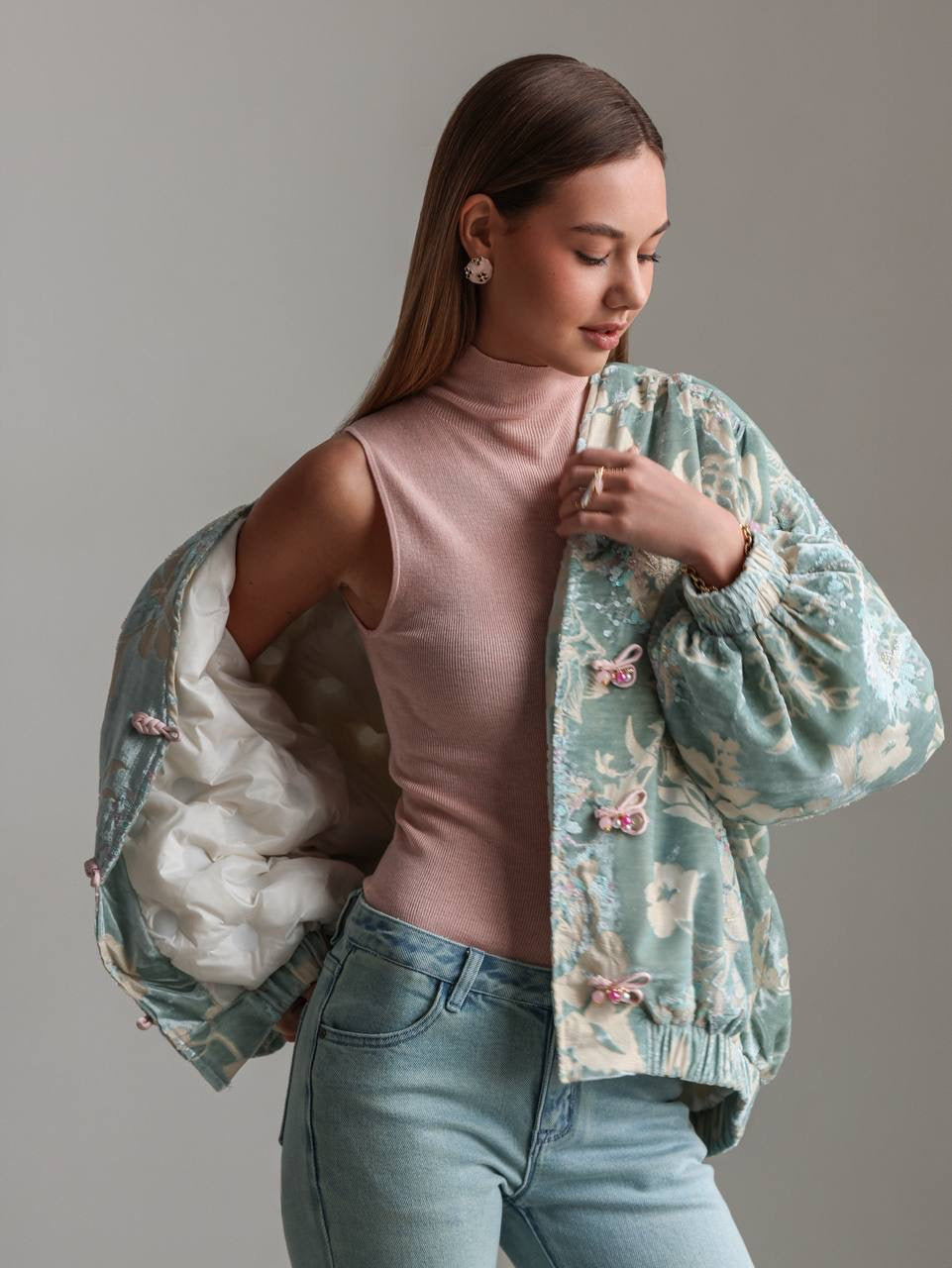 Quilted Bomber Jacket