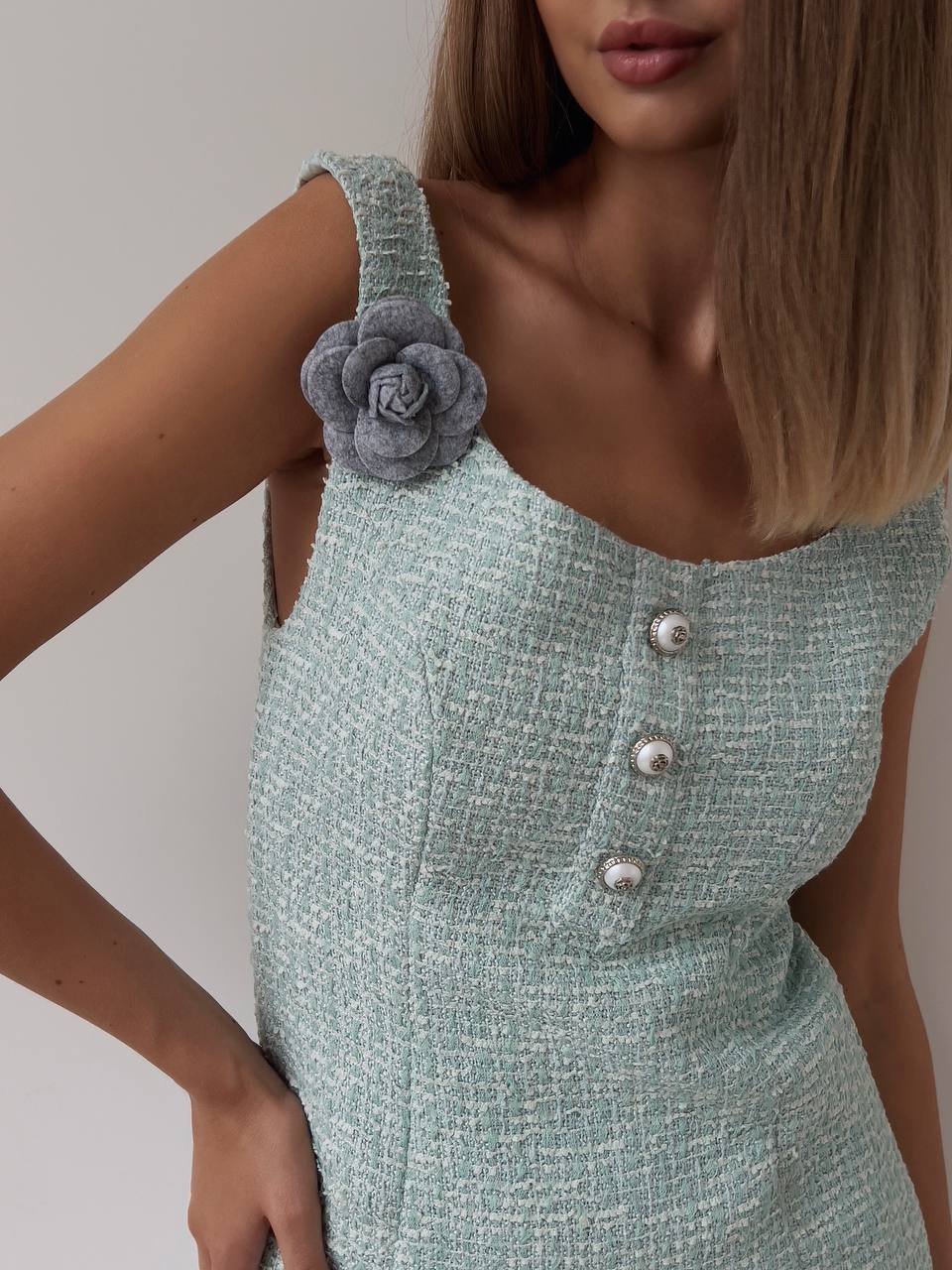 Camille Tweed Mini Dress