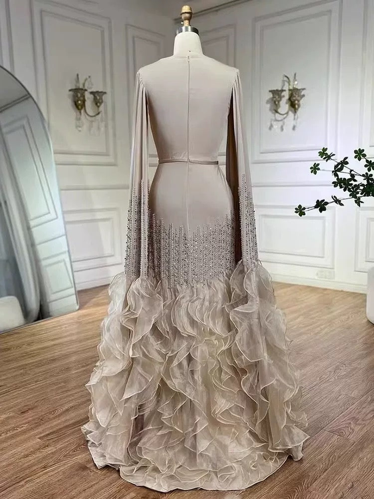 Celestia Nude Evening Gown