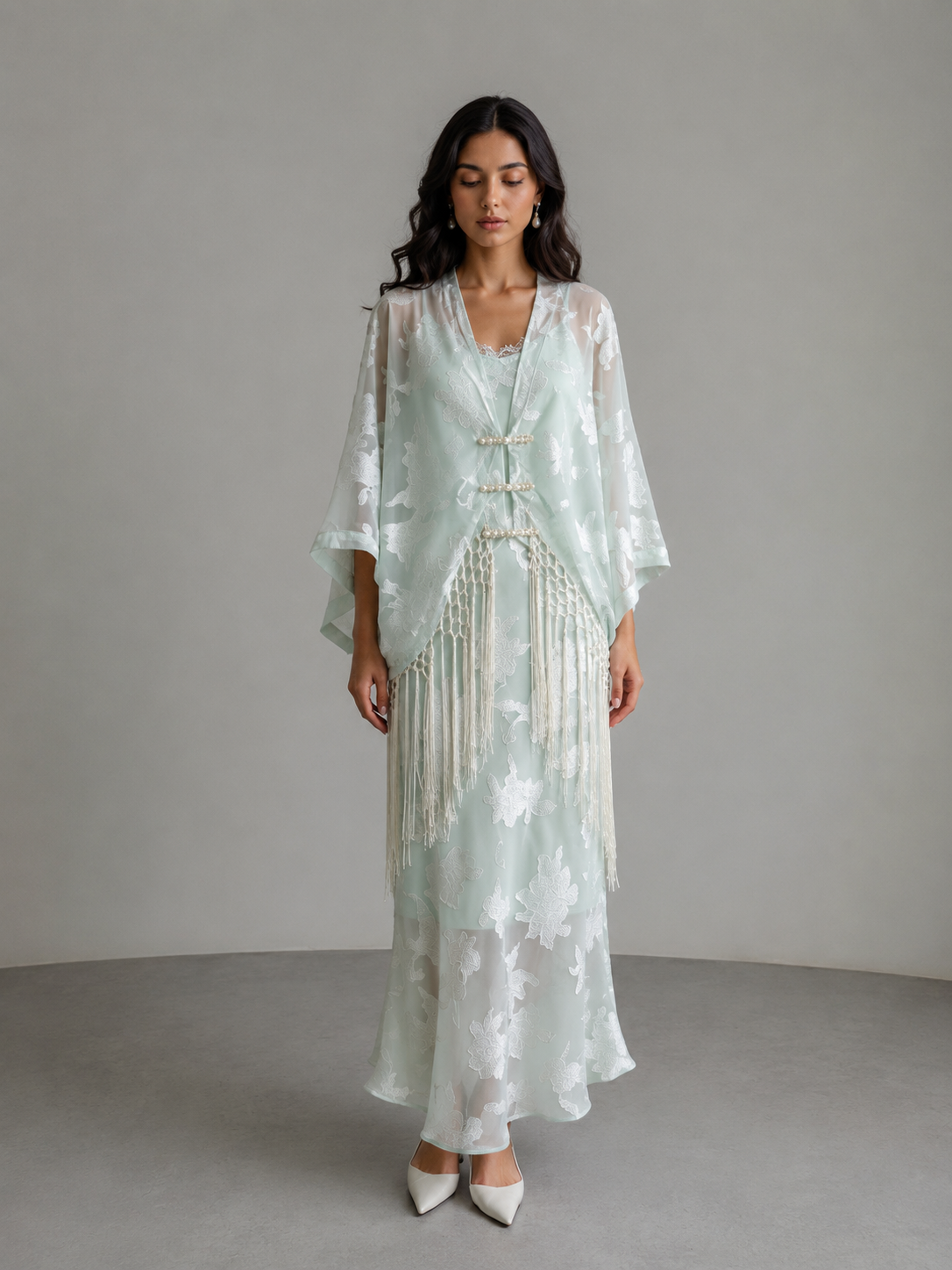 Lina Kimono Mist Blue