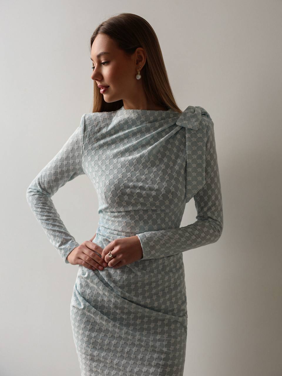 Jacquard Midi Dress