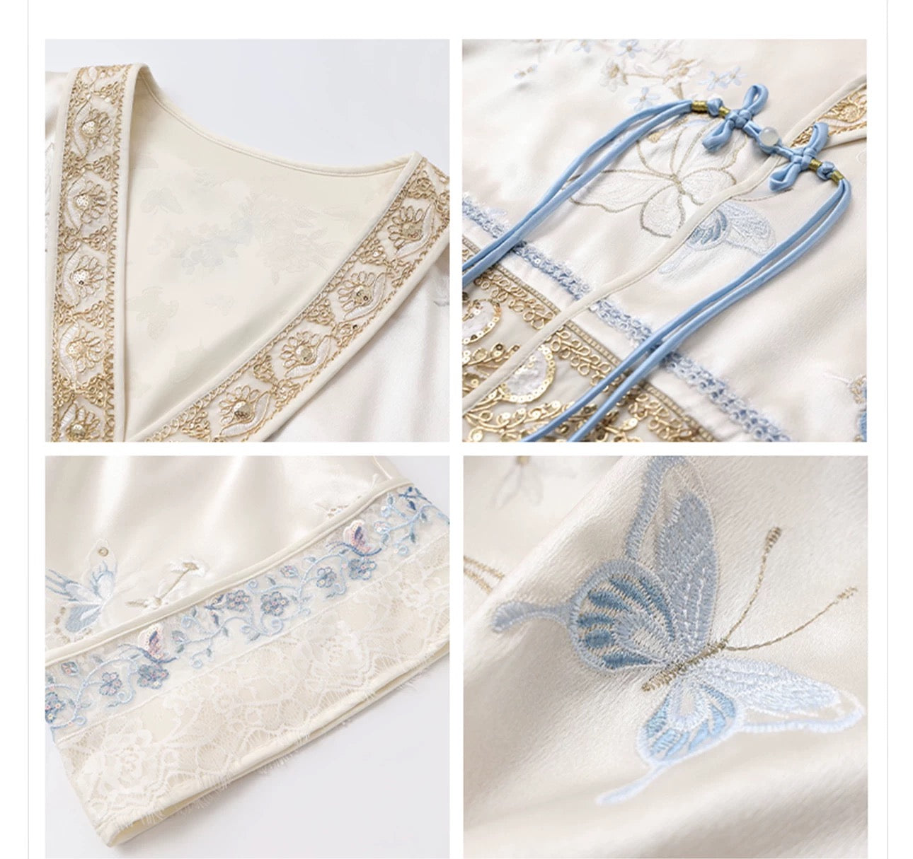 Yue Silk Kimono Pearl