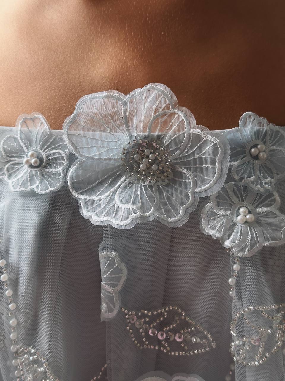 Embroidered Mini Dress