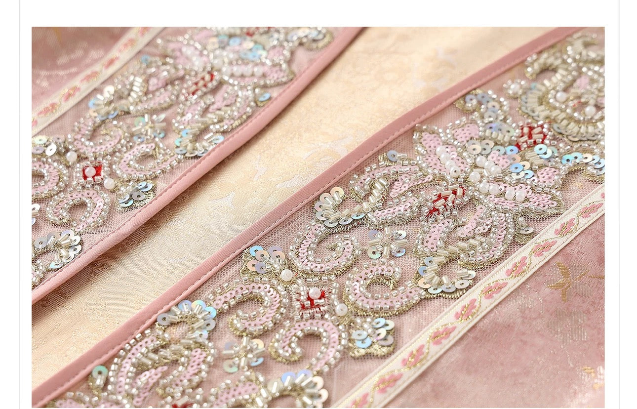 Noor Silk Kimono Rose Gold