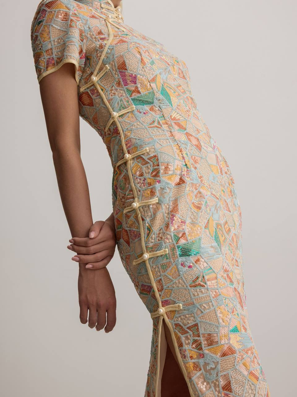 Amara Jacquard Midi Dress