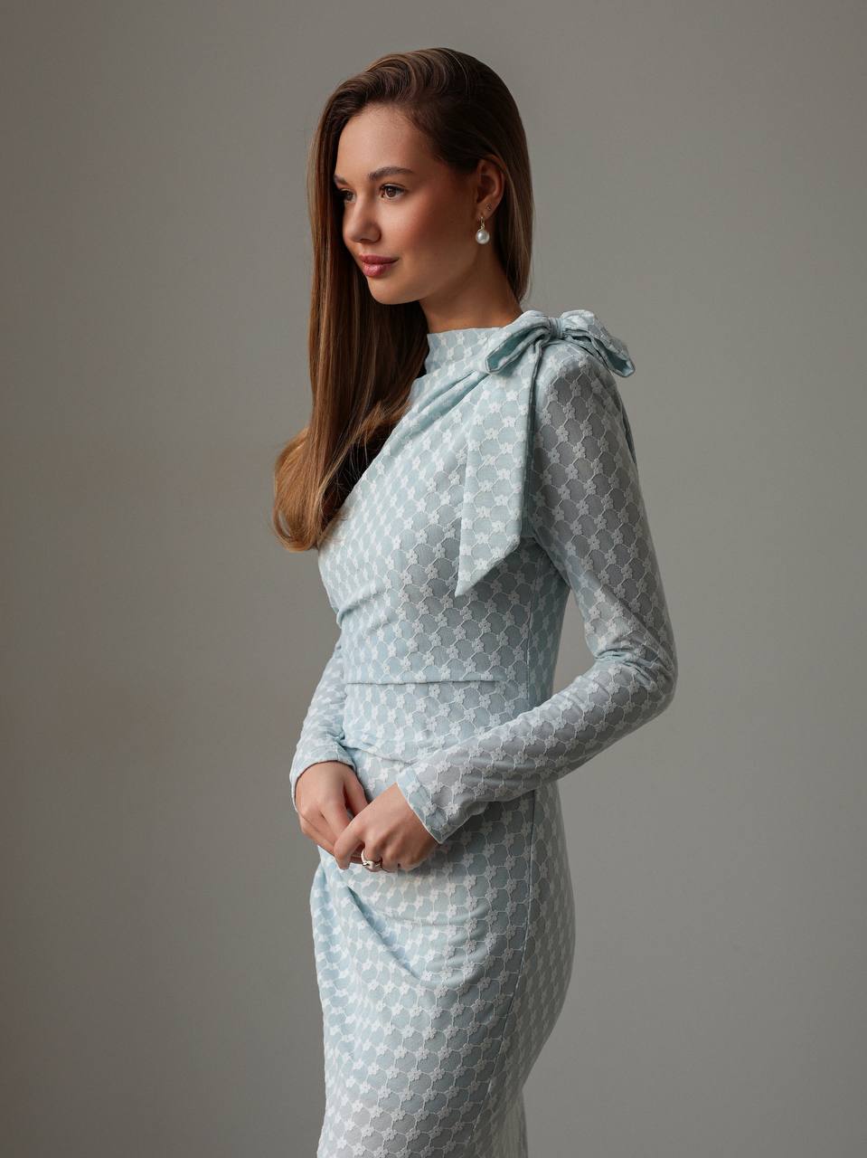 Jacquard Midi Dress