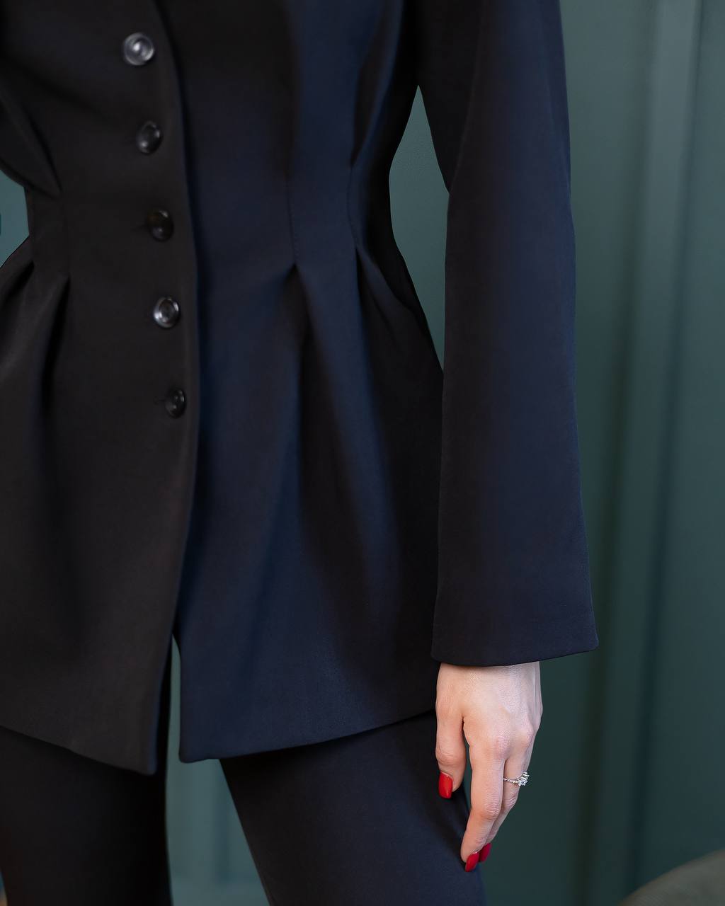 A-Mora Power Sculpt Black Suit