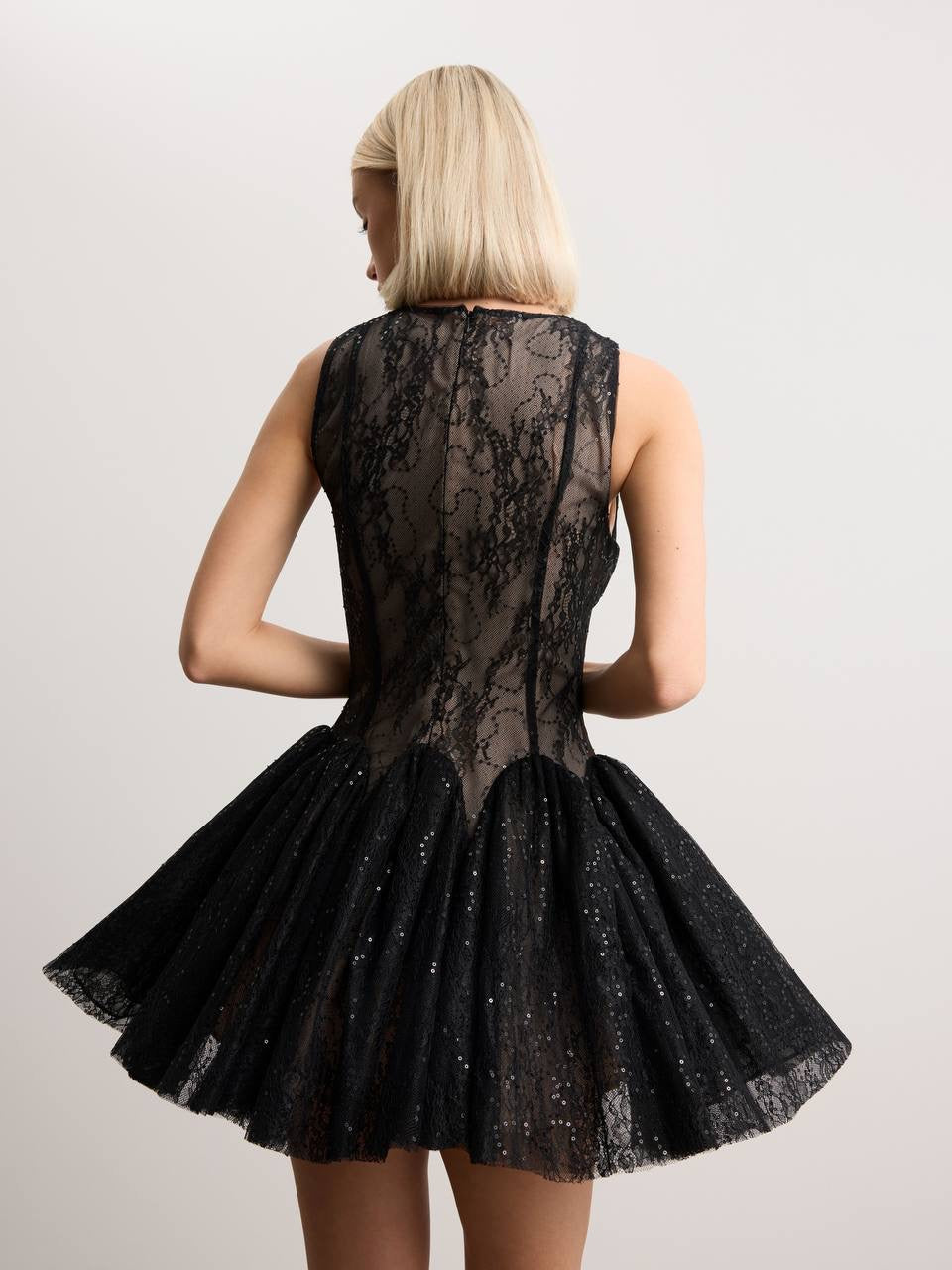 Noir Étoile Mini Dress