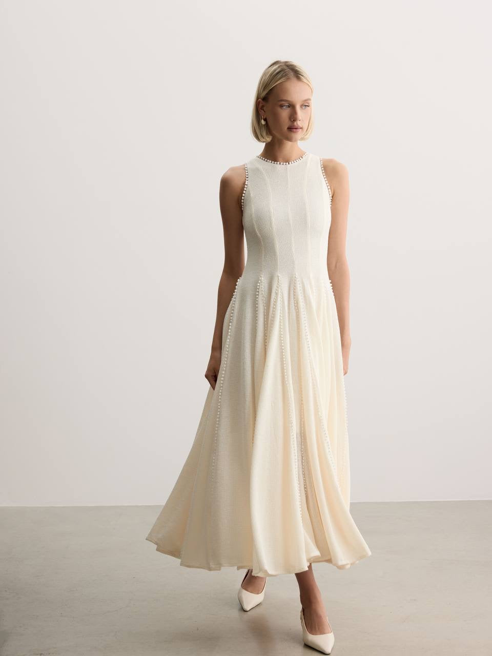 Celeste Pearl Midi Dress