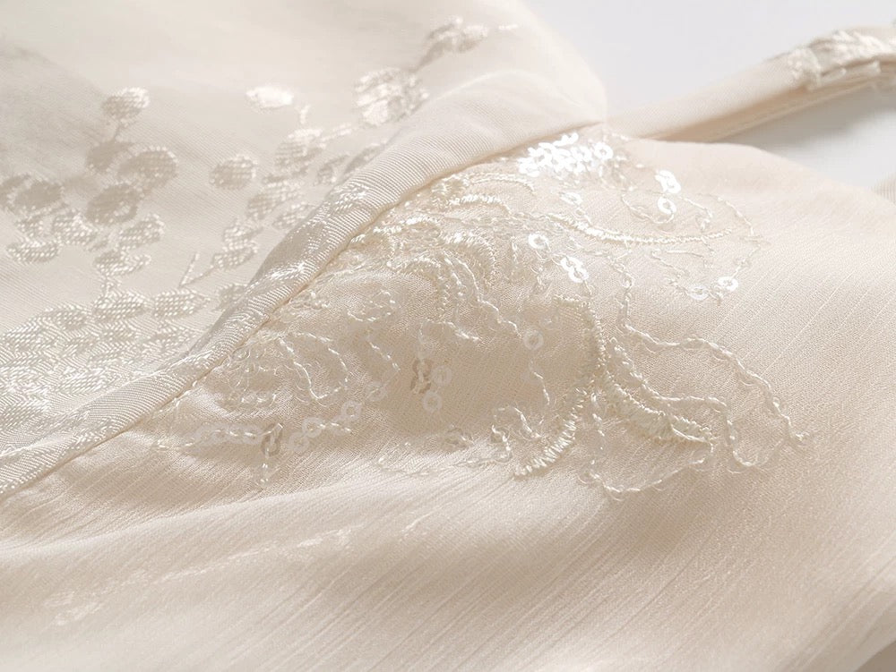 Amani Silk Kimono Set Ivory