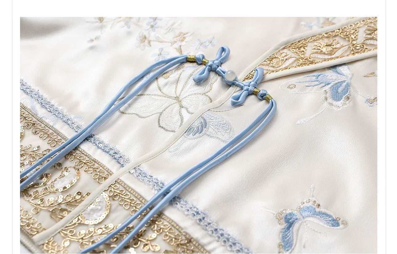 Yue Silk Kimono Pearl