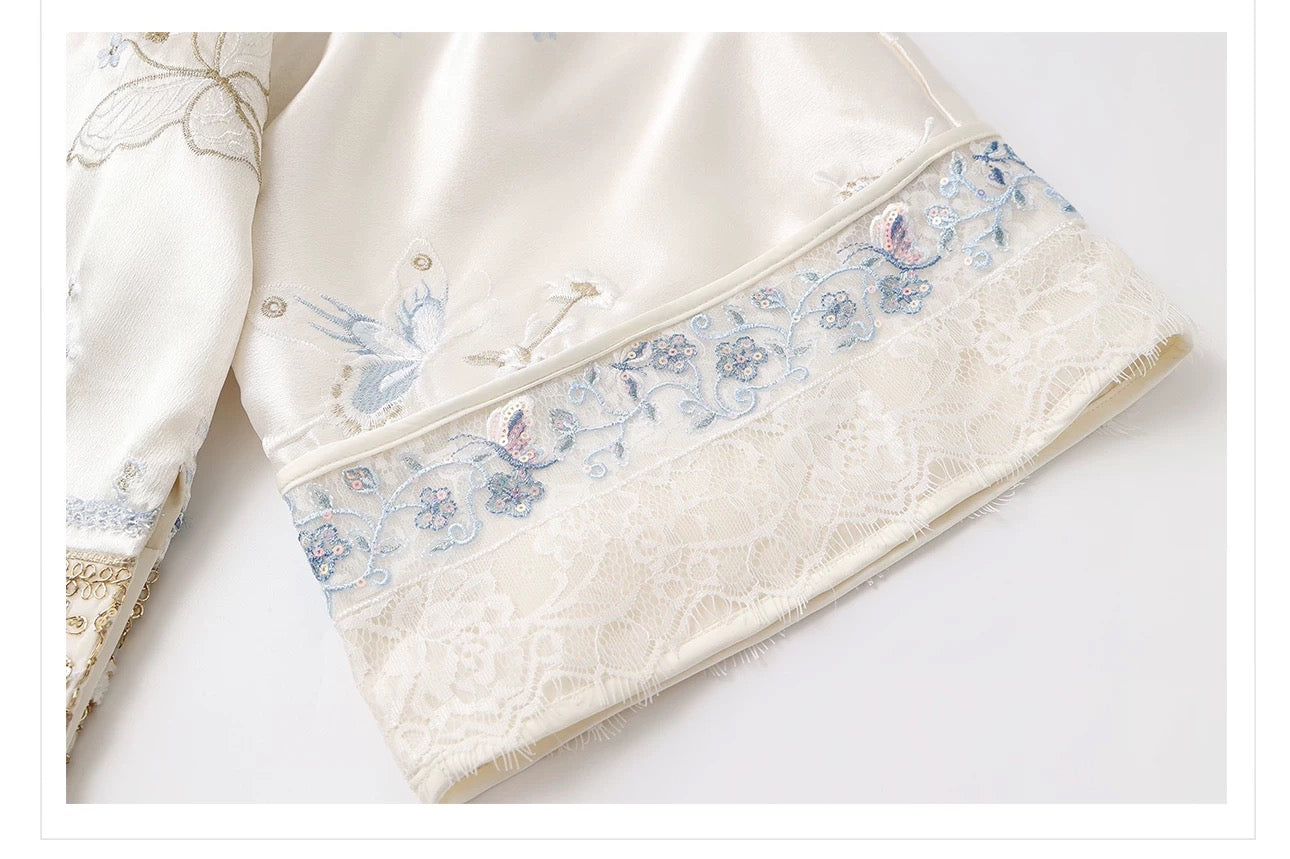 Yue Silk Kimono Pearl