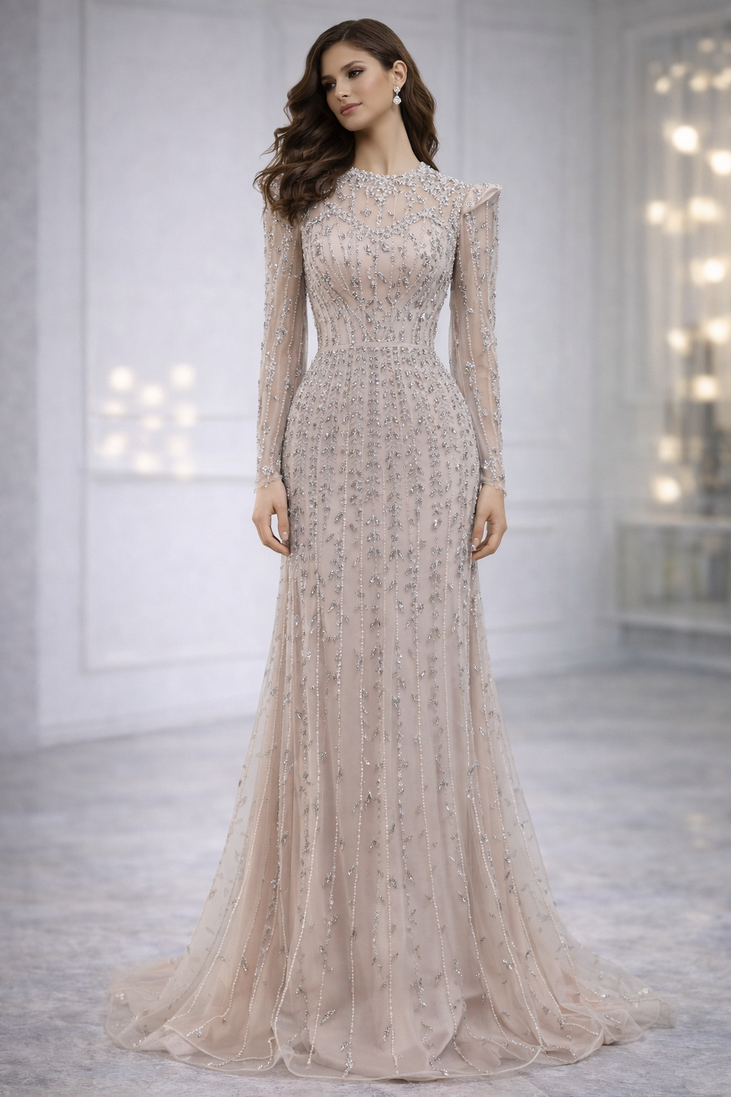 Elara Gold Gown