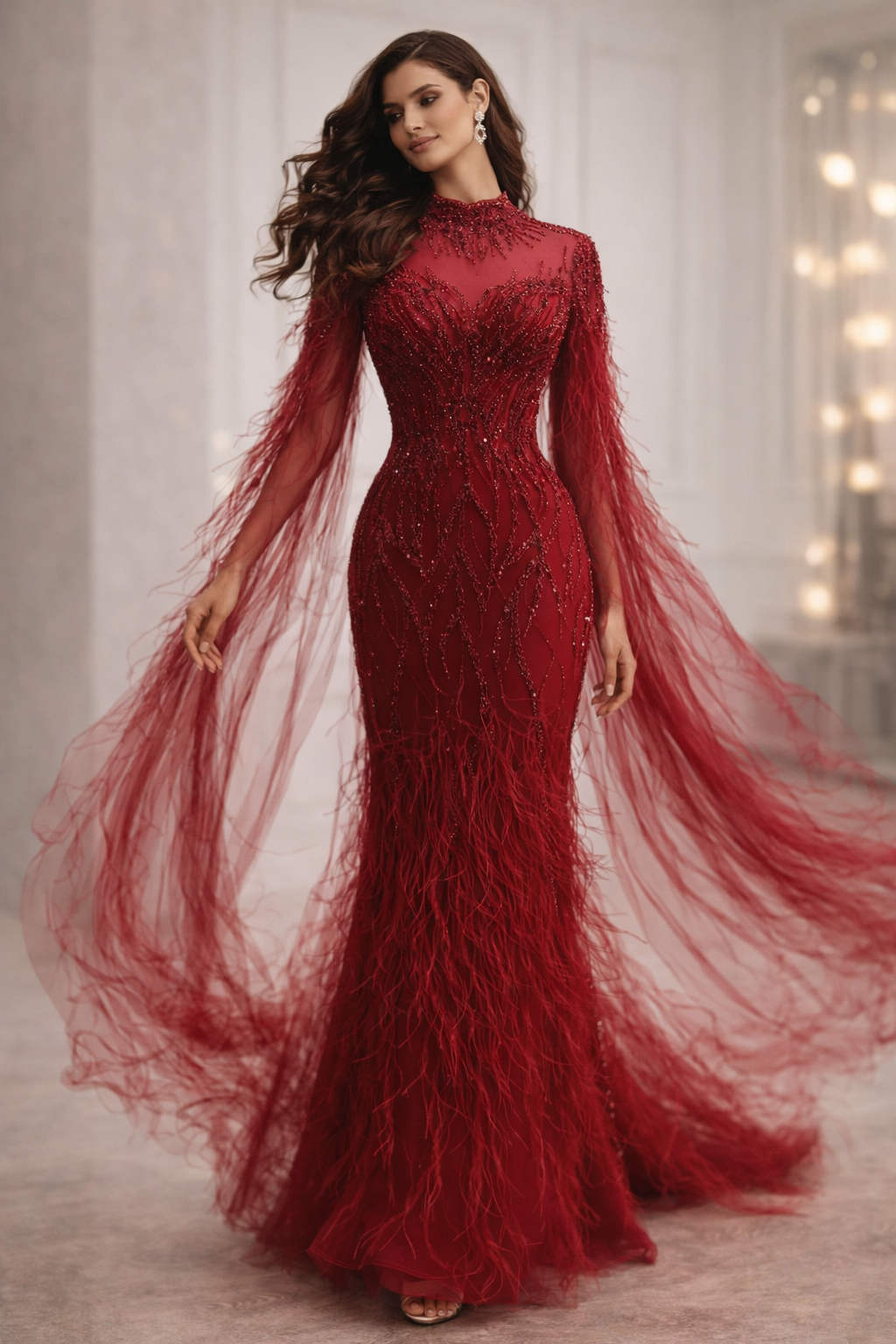 Aaliyah Gown Red