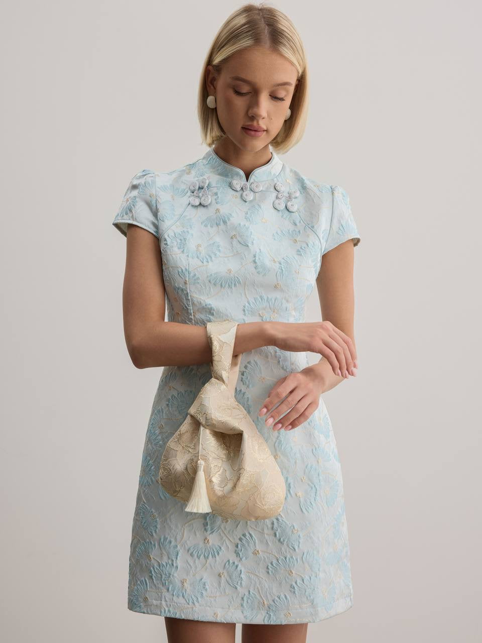 Aurelia Jacquard Mini Dress