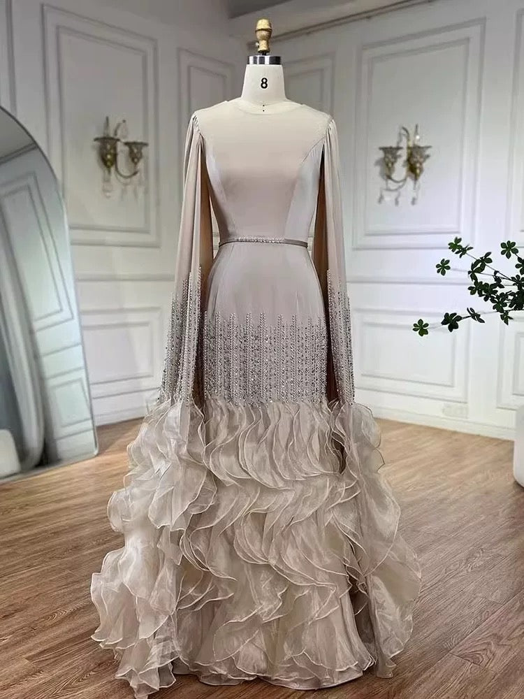 Celestia Nude Evening Gown