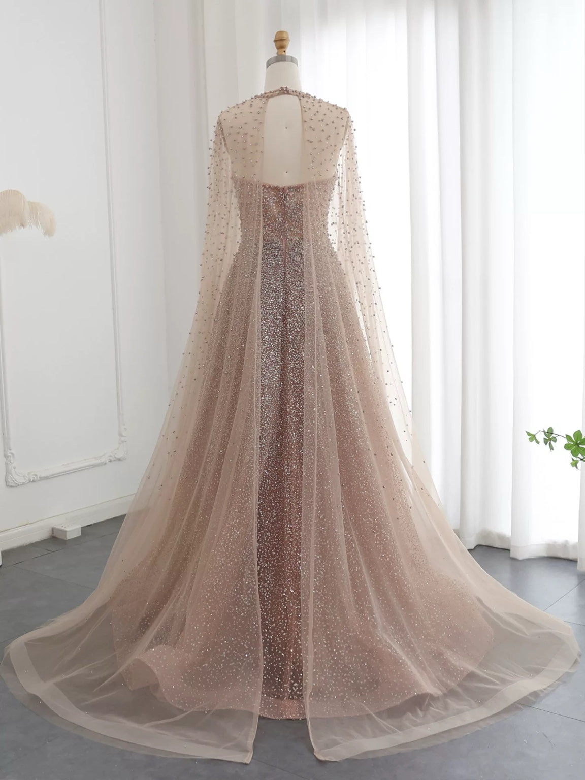 Aurora Blush Evening Gown