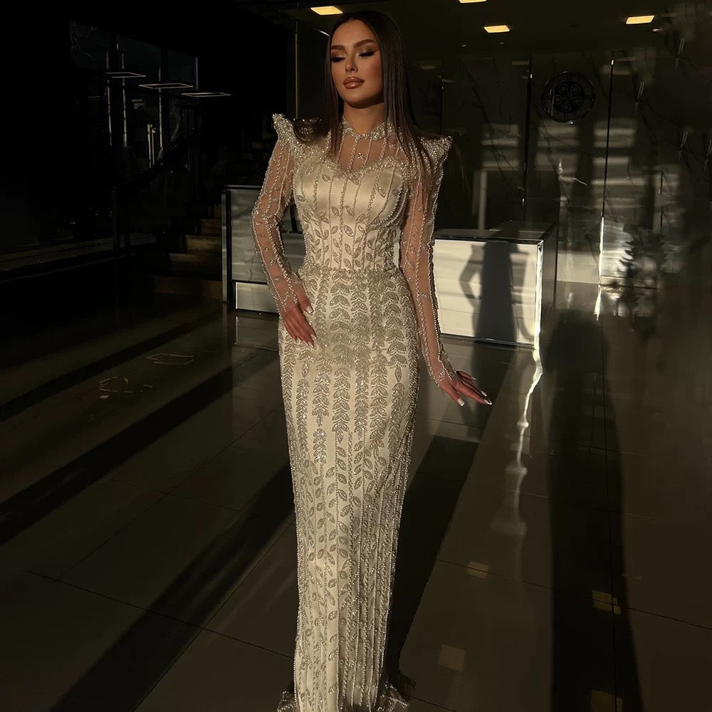 Elara White Gown