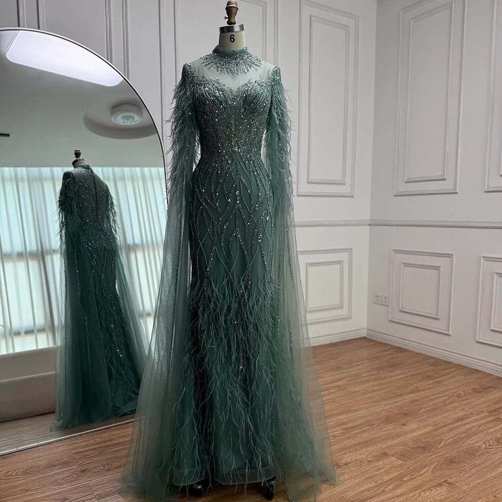 Aaliyah Emerald Gown
